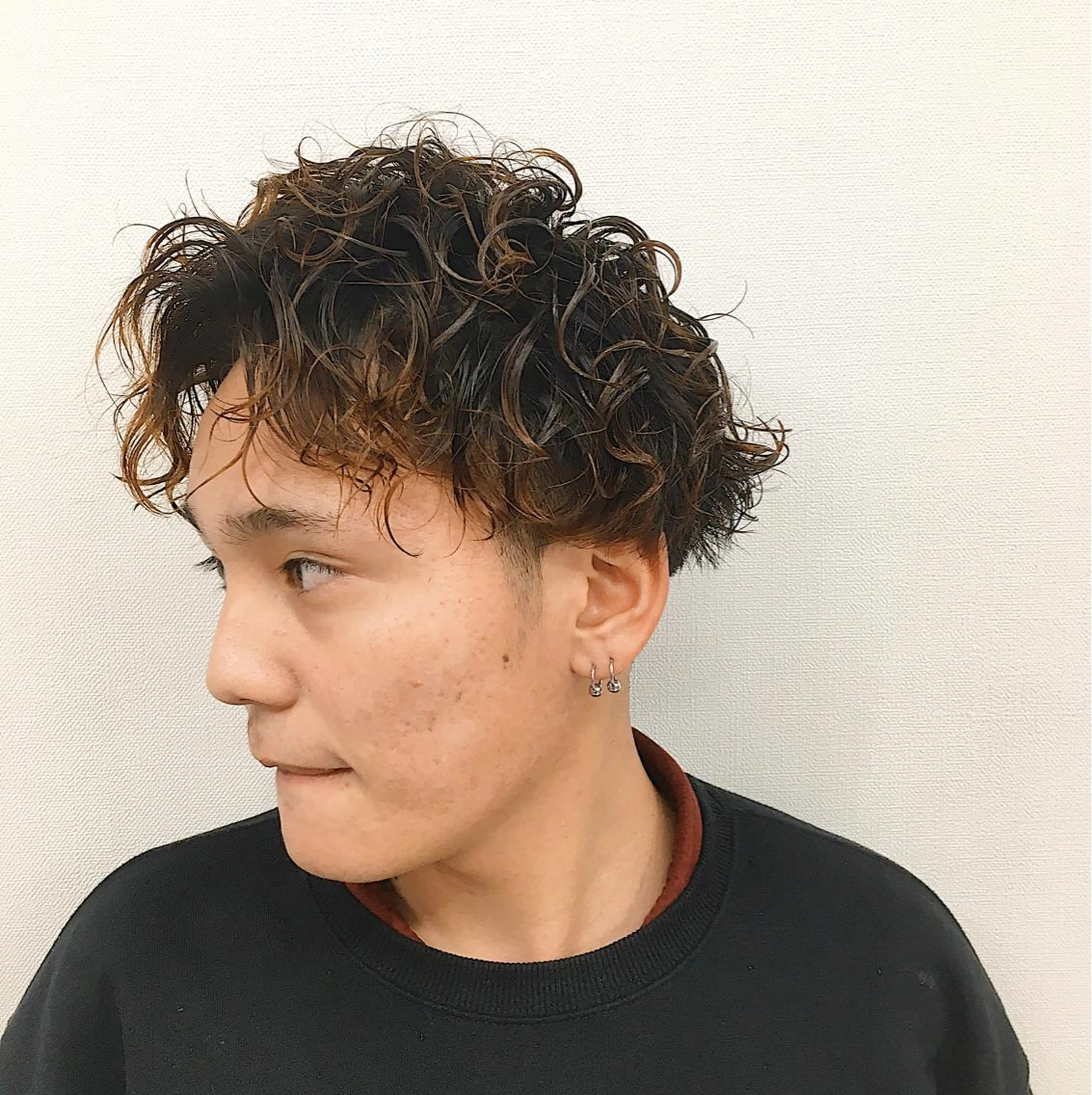 パーマ メンズ マッシュ メンズパーマ 刈り上げ スパイラルパーマ メンズサロンLOSS所属・メンズサロン rootのヘアスタイル