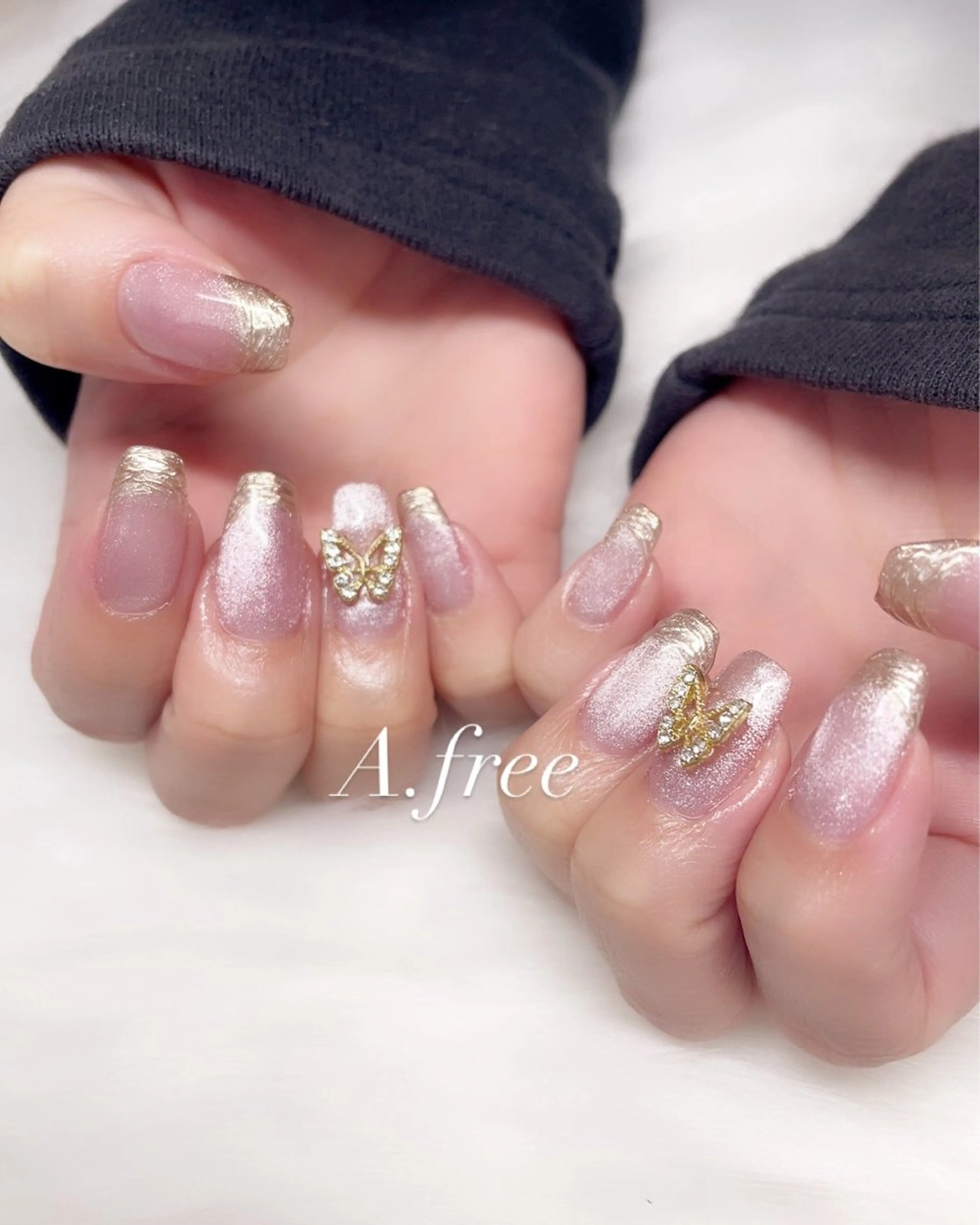 ネイル ハンドネイル A.free✧*｡ アレルギー対応✧*｡のネイルデザイン