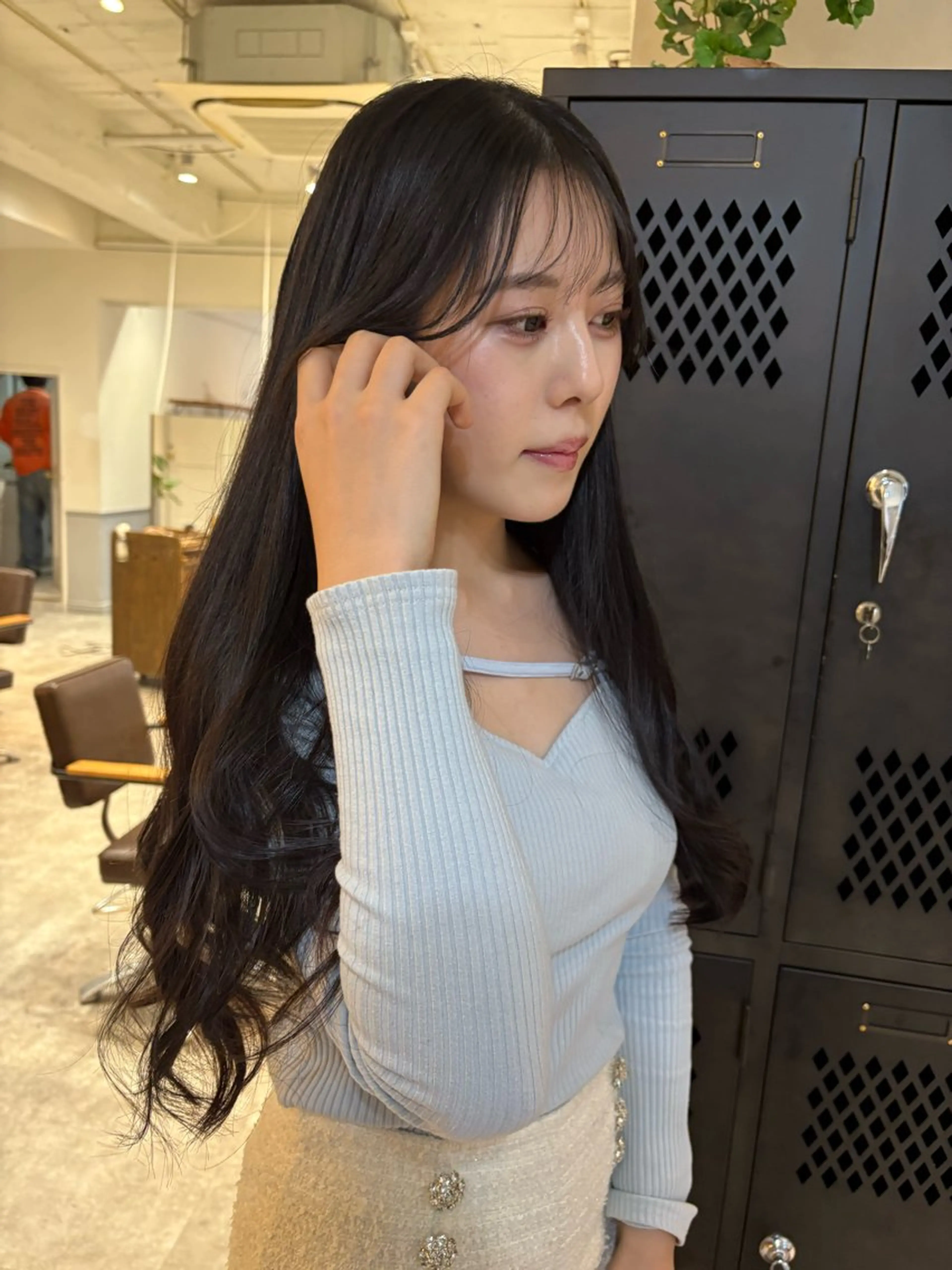 ロング SIKI yuuna モテ韓国ヘア☁️のヘアスタイル