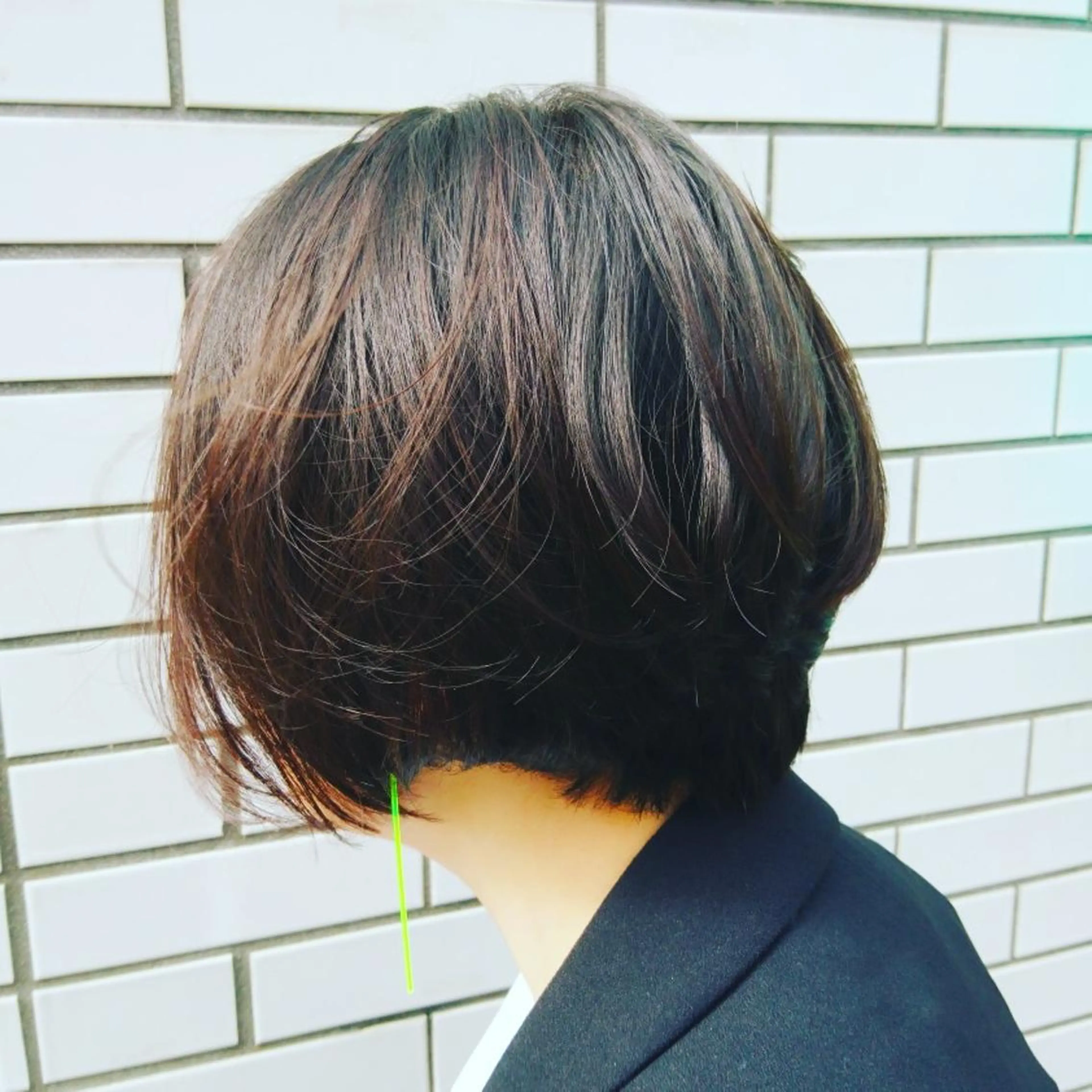 ショート ボブ 縮毛矯正 社内カット講師・店長 菅原賢一のヘアスタイル