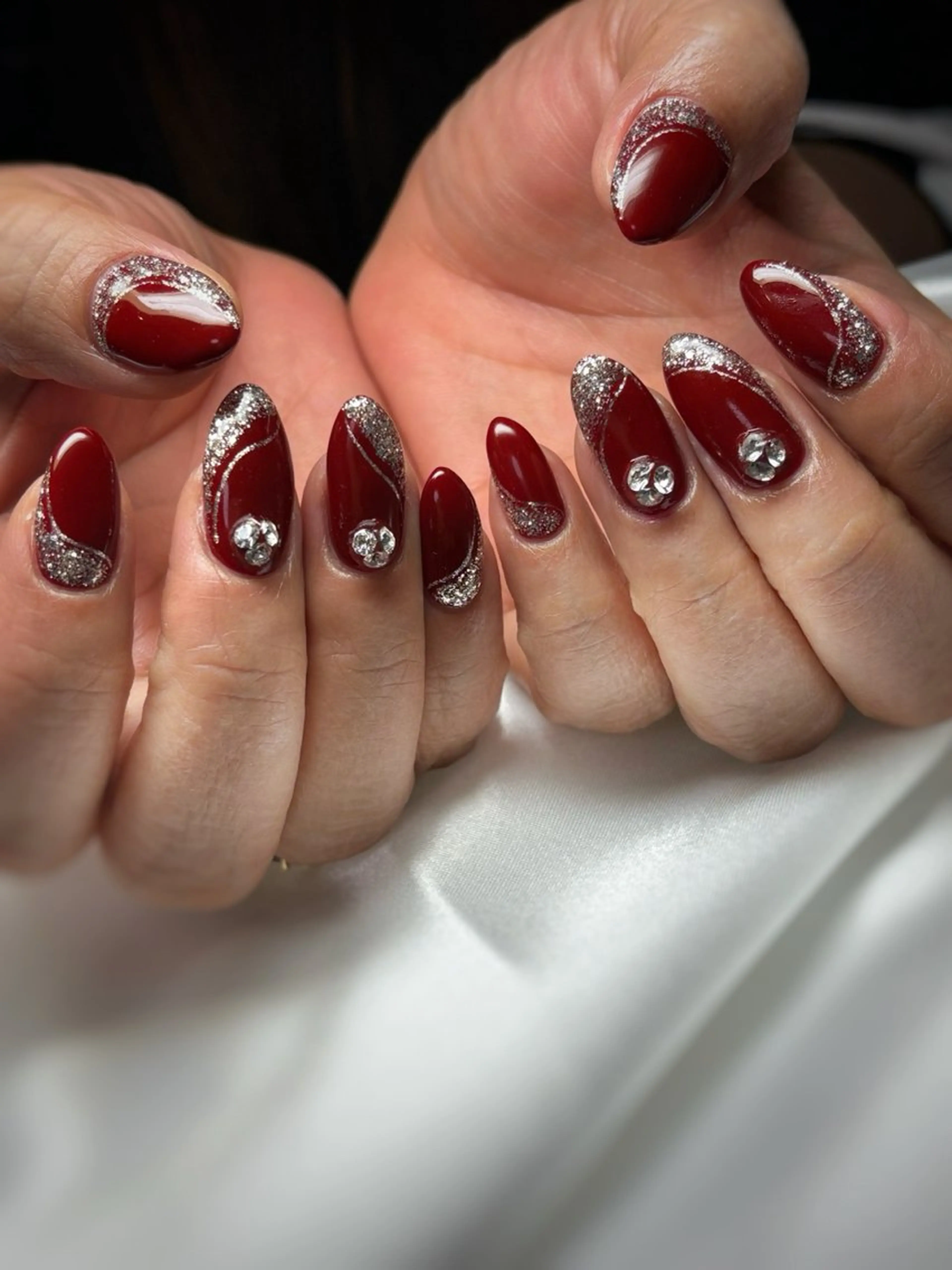 ネイル ストーンネイル ハンドネイル nail ayacaのネイルデザイン