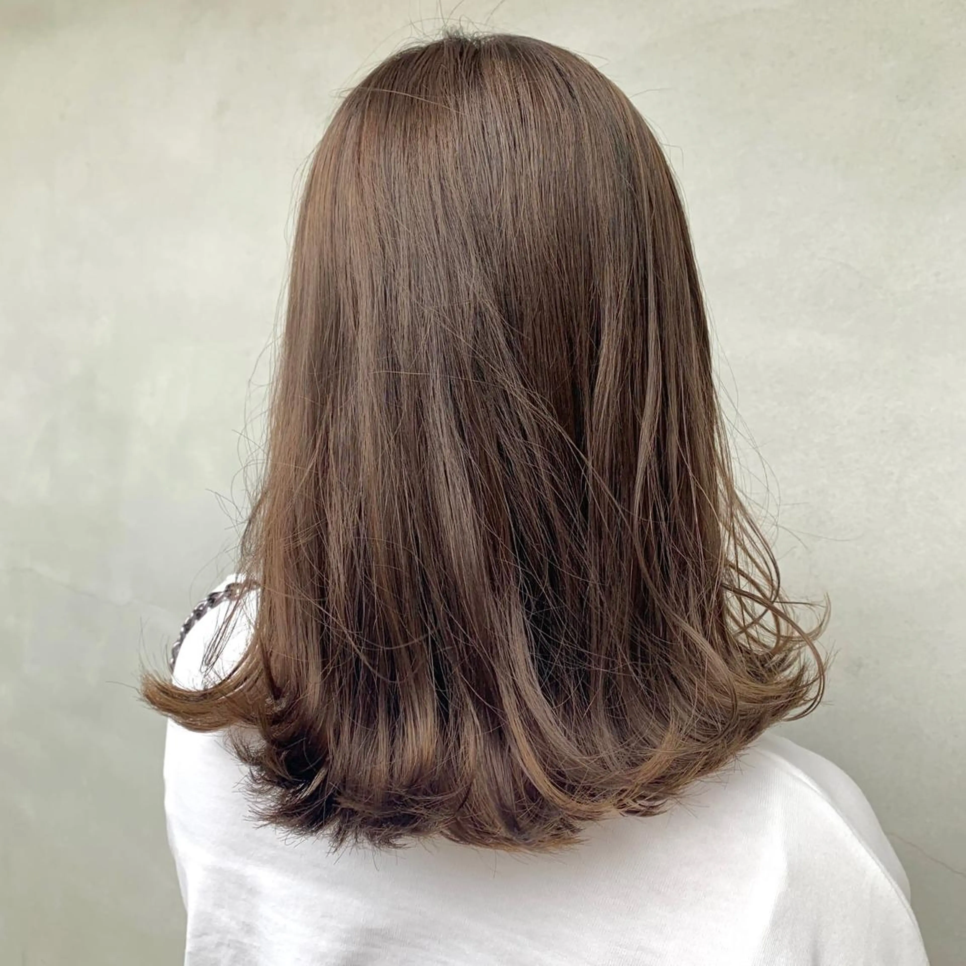 ミディアム カラー 縮毛矯正 トリートメント ︎︎🧸 yuri ︎︎🧸のヘアスタイル