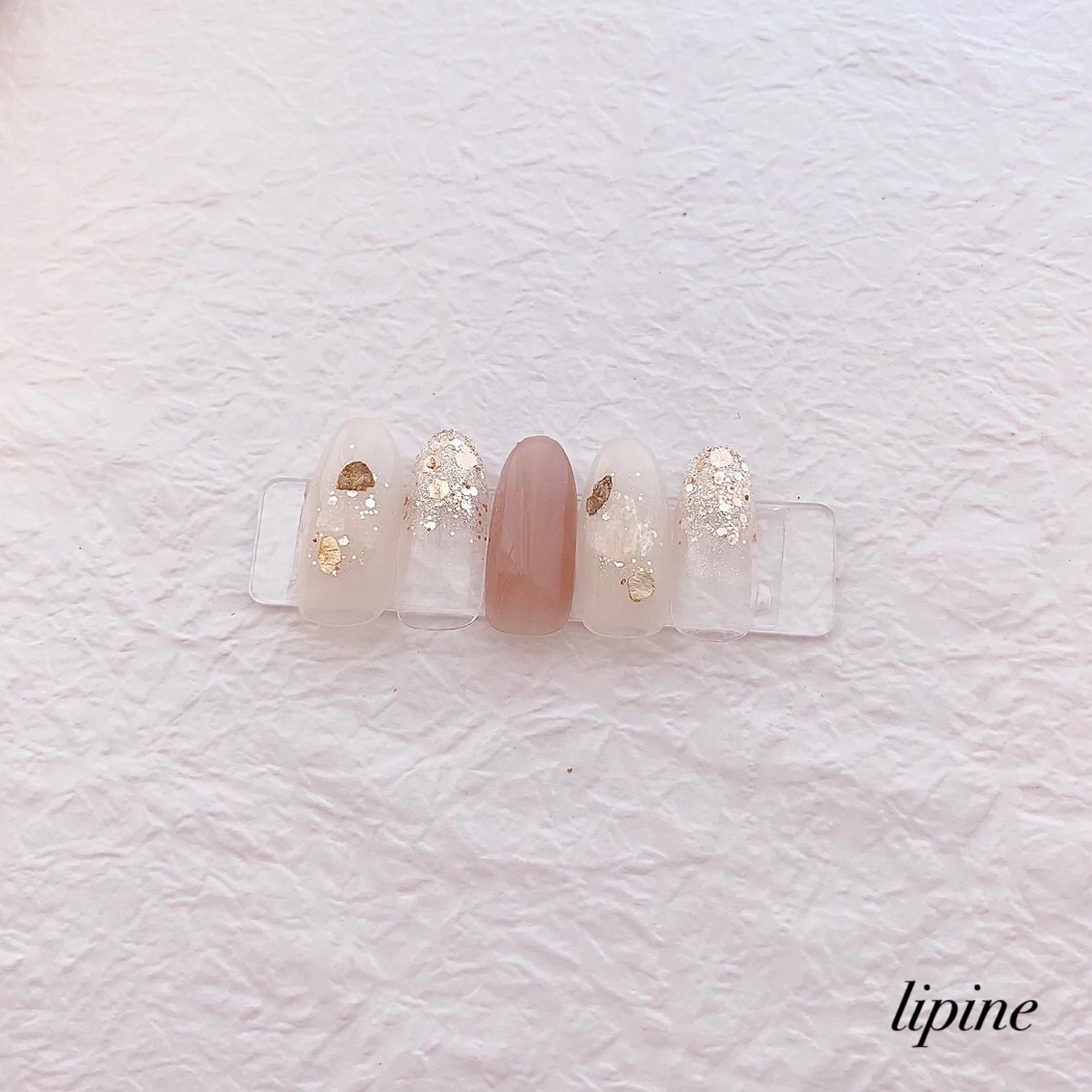 ネイル ラメ(グリッター) ネイルサロン lipineのネイルデザイン