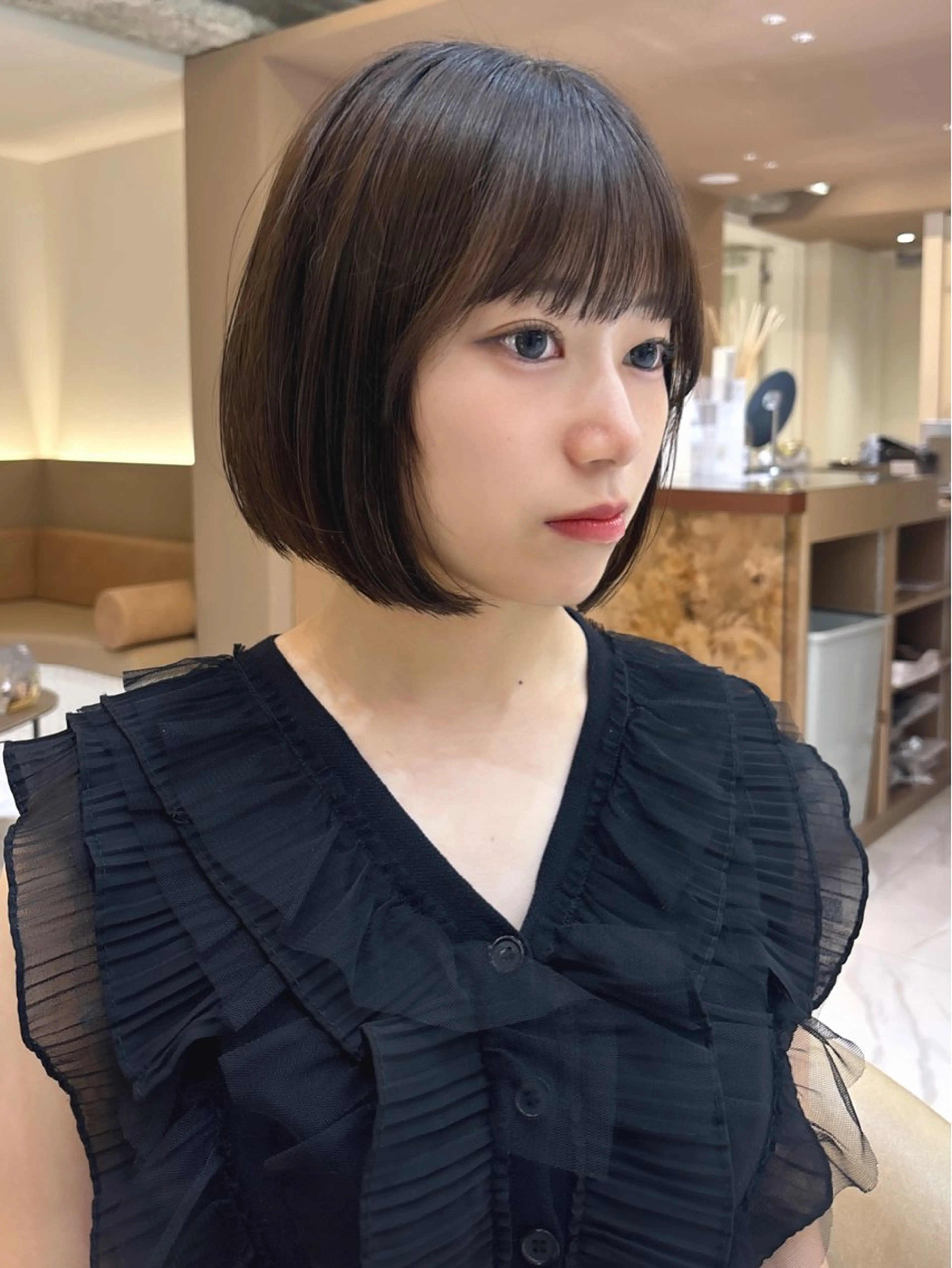 ショート カット ヘアカラー トリートメント 韓国ヘア/縮毛矯正/ 透明感カラー松沢州途のヘアスタイル