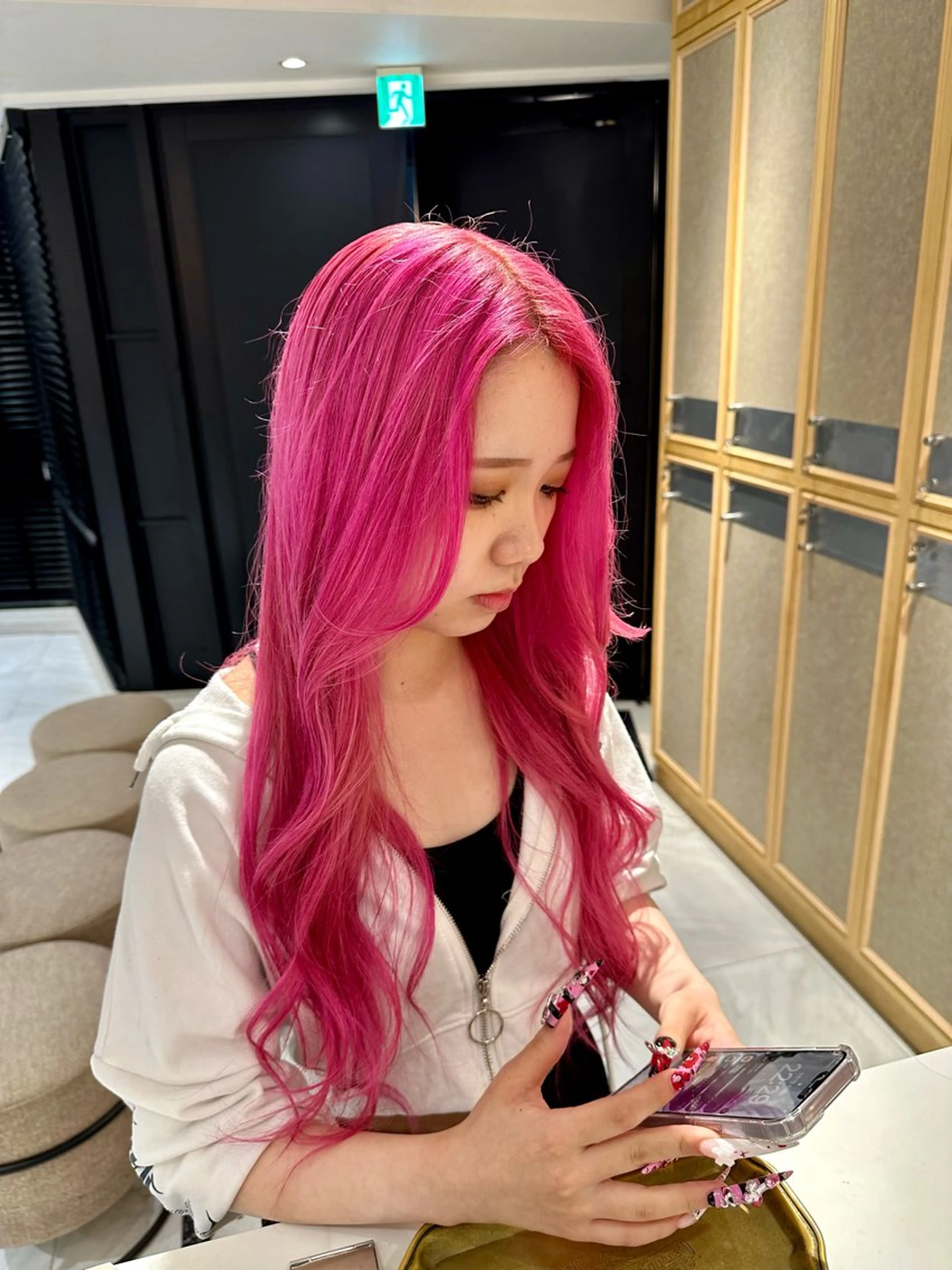 ロング カラー ヘアカラー トリートメント ヘッドスパ 艶髪/ロングモデル 募集🫧terukaのヘアスタイル