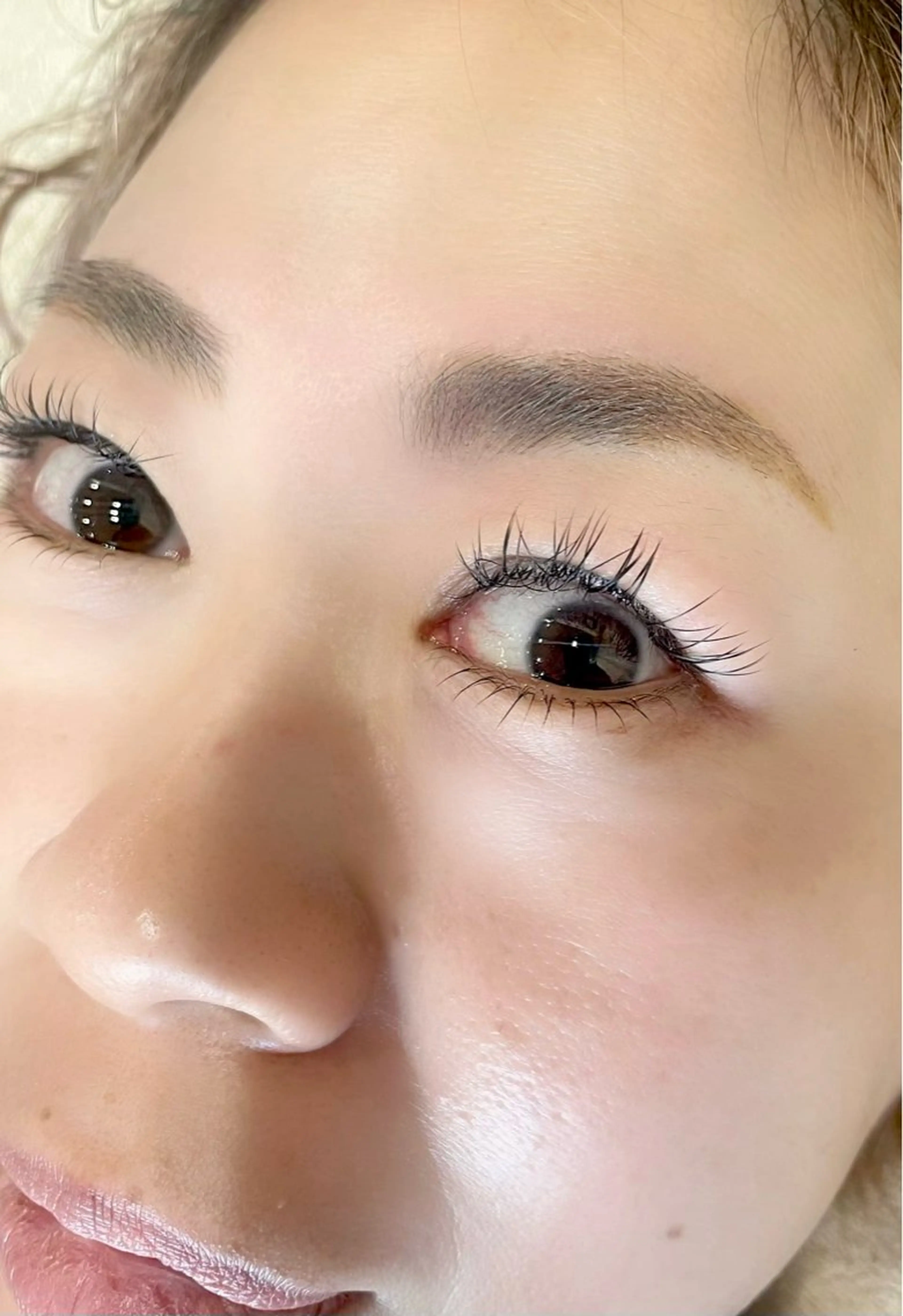 マツエク・マツパ 下まつげエクステ 一重×まつ毛パーマ マツパ Ne'mophila.eye salon所属・岩元 みゆきのマツエク・マツパデザイン
