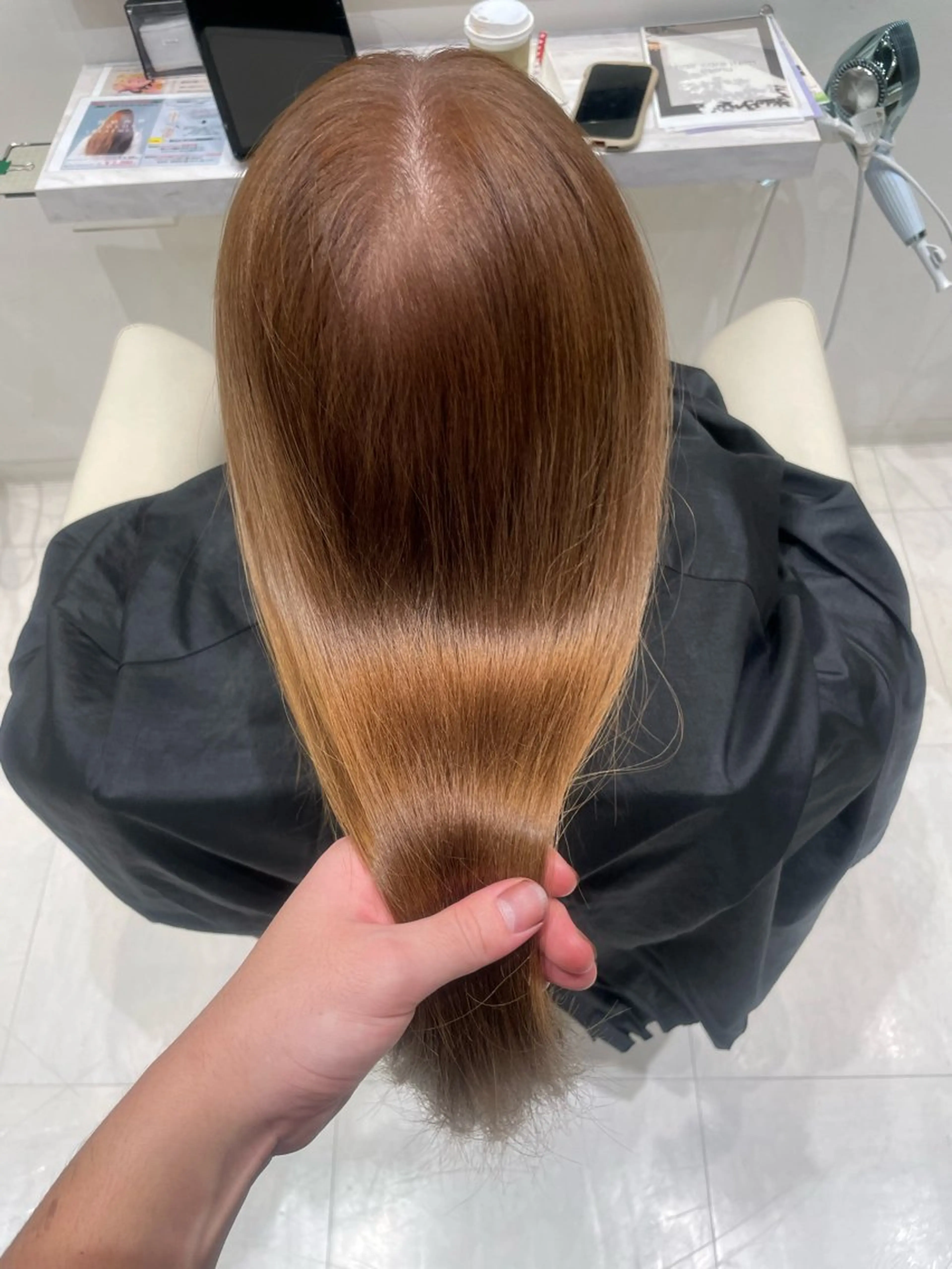 ロング カラー 透明感カラー イルミナカラー トリートメント カット ヘアカラー トリートメント k-twoたき✨艶感 カラー/美髪矯正のヘアスタイル