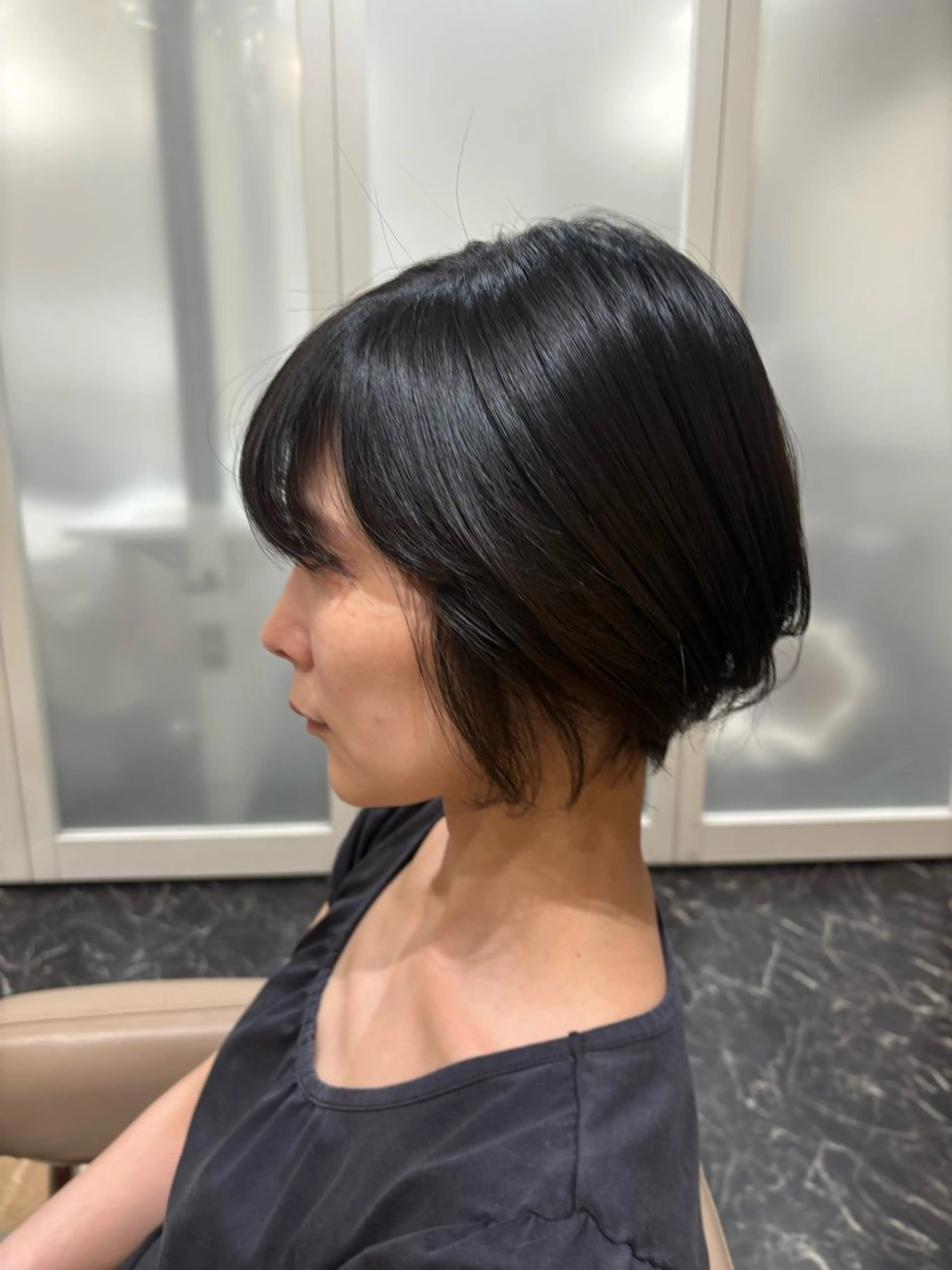 ショート くびれヘア ショートヘア 髪質改善カラー特化 💙なーこのヘアスタイル