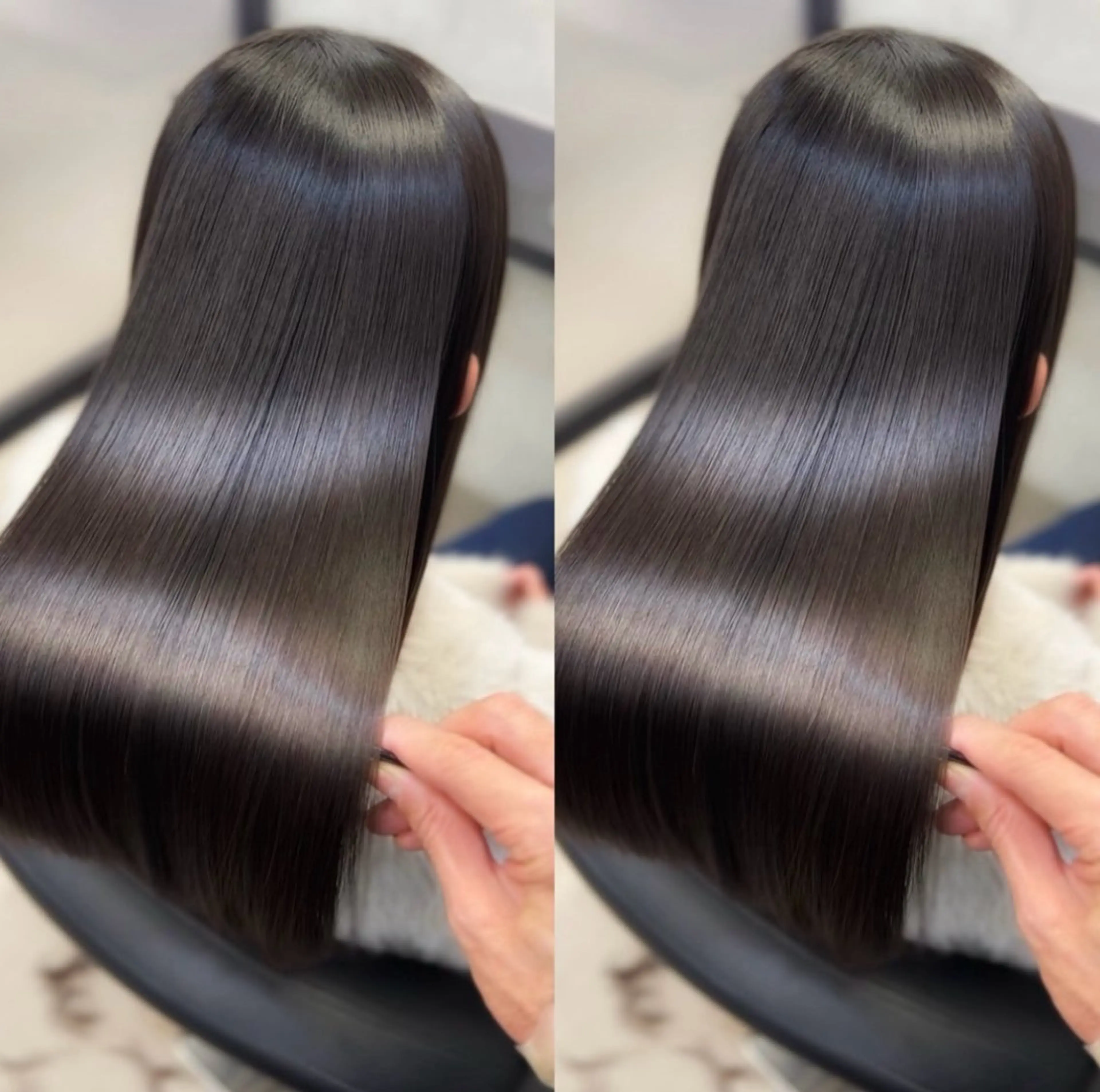 ロング カット 縮毛矯正 トリートメント ヘッドスパ 🍀火曜以外予約⭕ 安藤澪央☘️のヘアスタイル