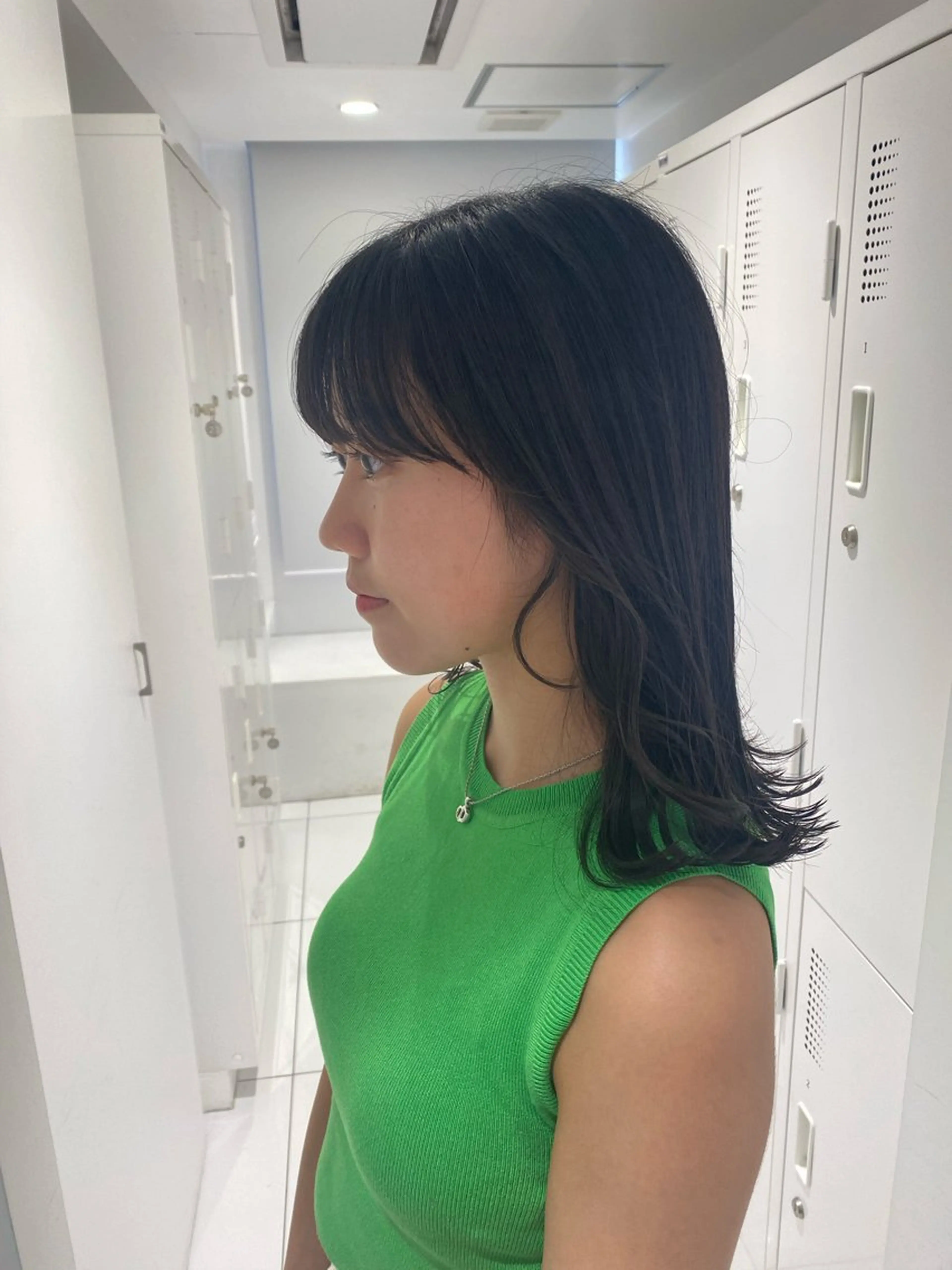 ミディアム カラー カット ヘアカラー ｱｵﾇﾏ ﾐﾕ 🦕のヘアスタイル