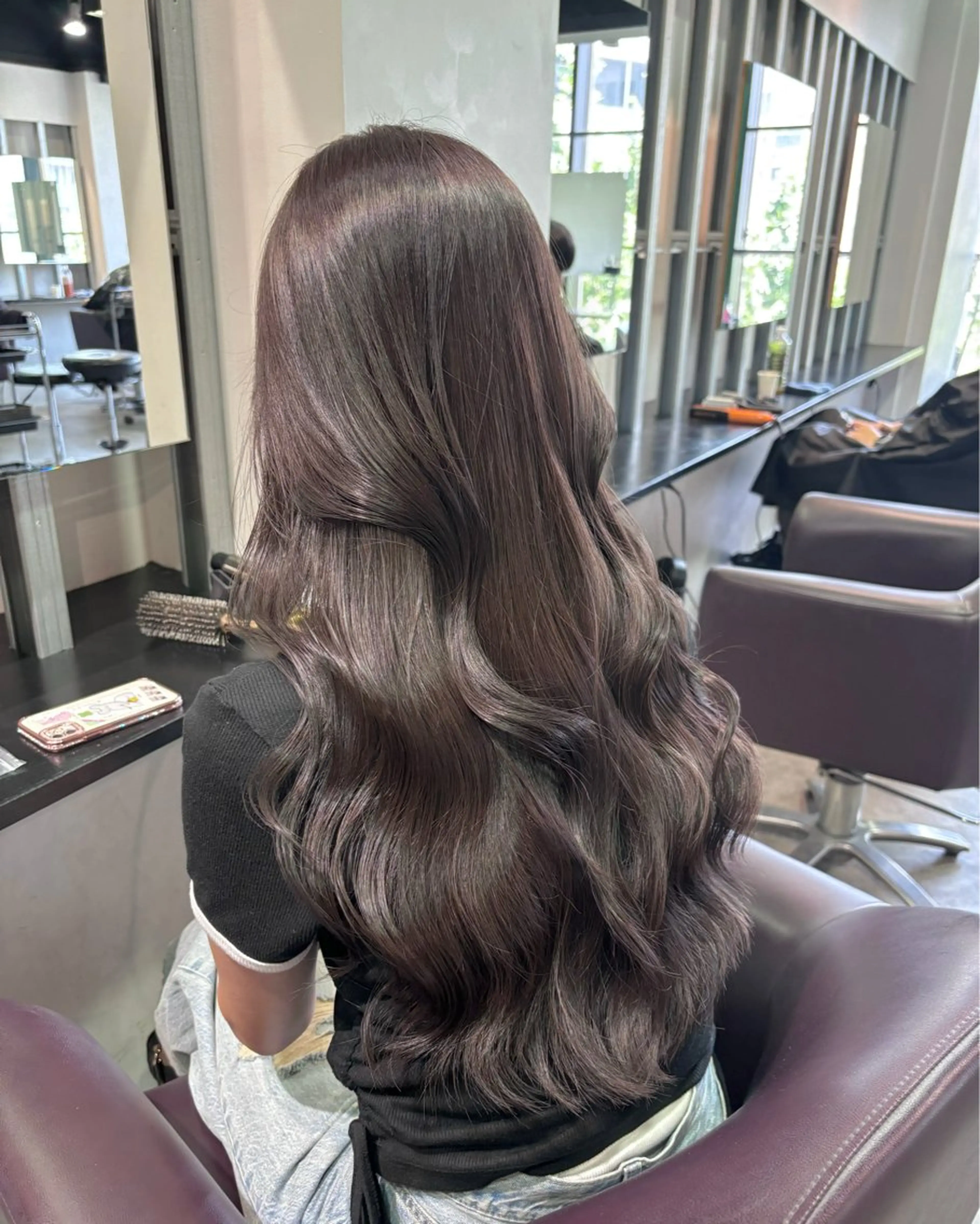 ロング カラー パーマ ヘアアレンジ メンズ 透明感カラー グレージュ ラベンダーカラー ラベンダーグレージュ ラベンダーグレー 🌸グレージュ/ ベージュ🌸yutaのヘアスタイル