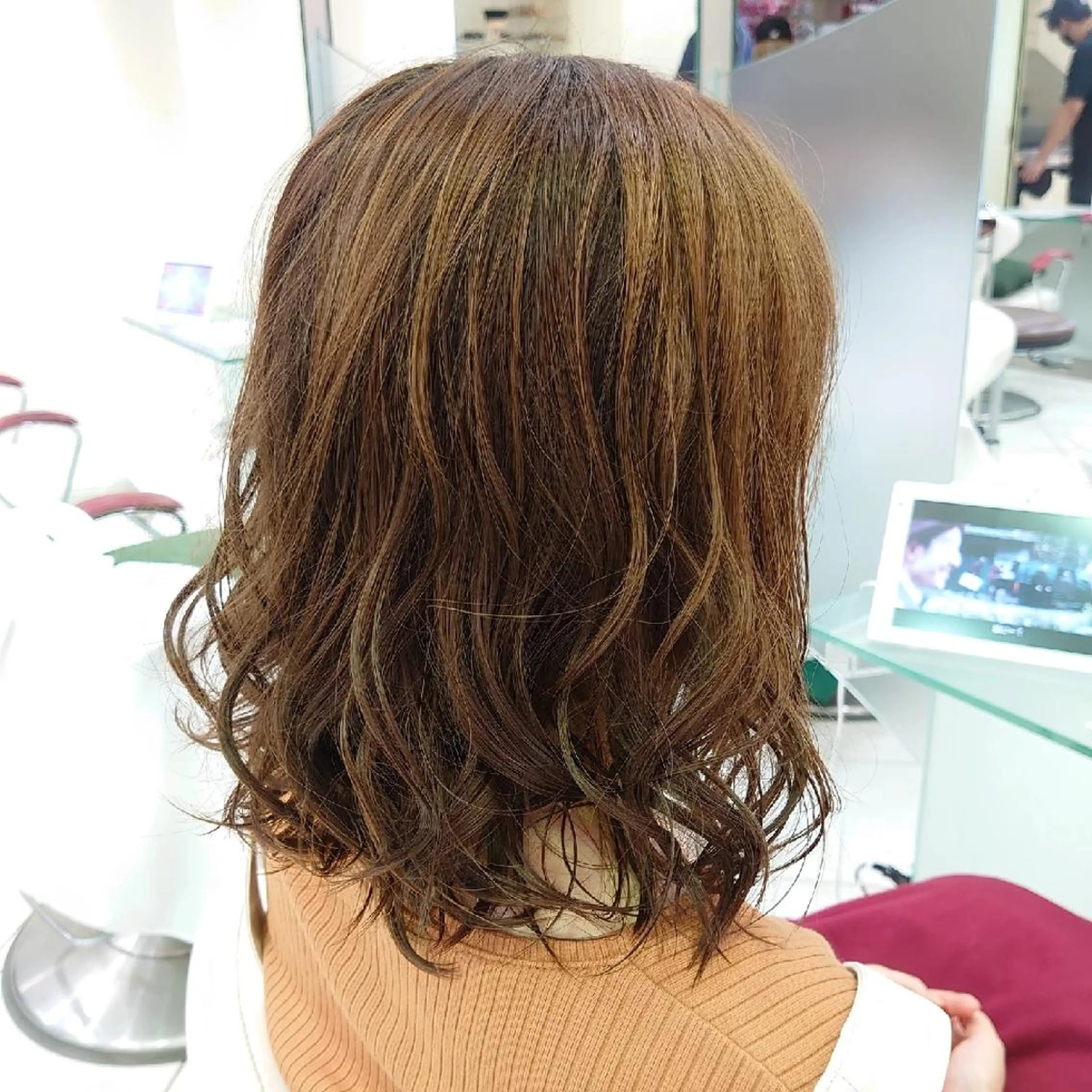 ミディアム ヘアアレンジ ボブ 大卒美容師  一ノ瀬 凌のヘアスタイル