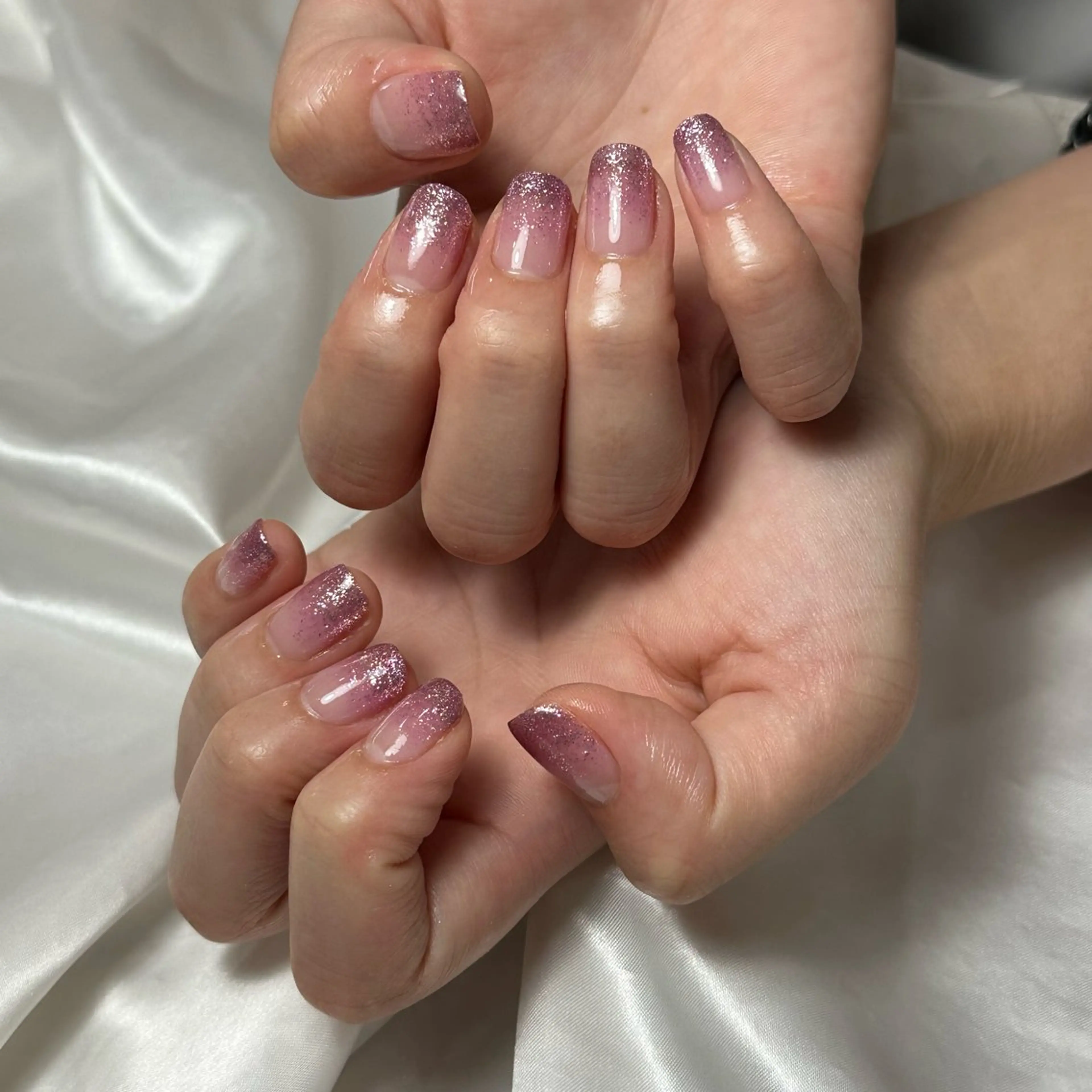 ネイル キラキラネイル ラメ(グリッター) ピンク Ray nail natsu🎀のネイルデザイン