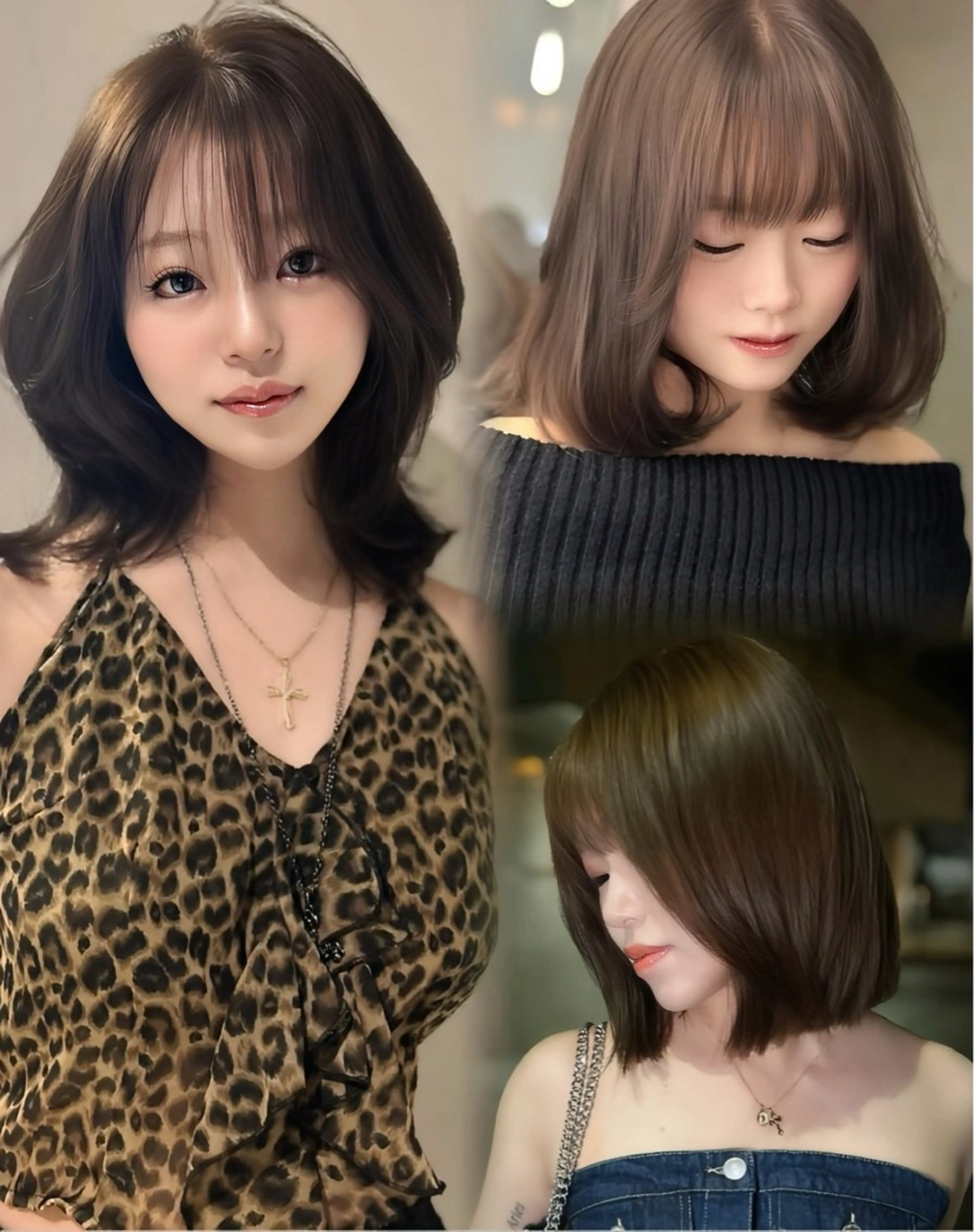 ミディアム ボブ カット ヘアカラー トリートメント ICY表参道所属・ERIKA YAMAMOTOのヘアスタイル