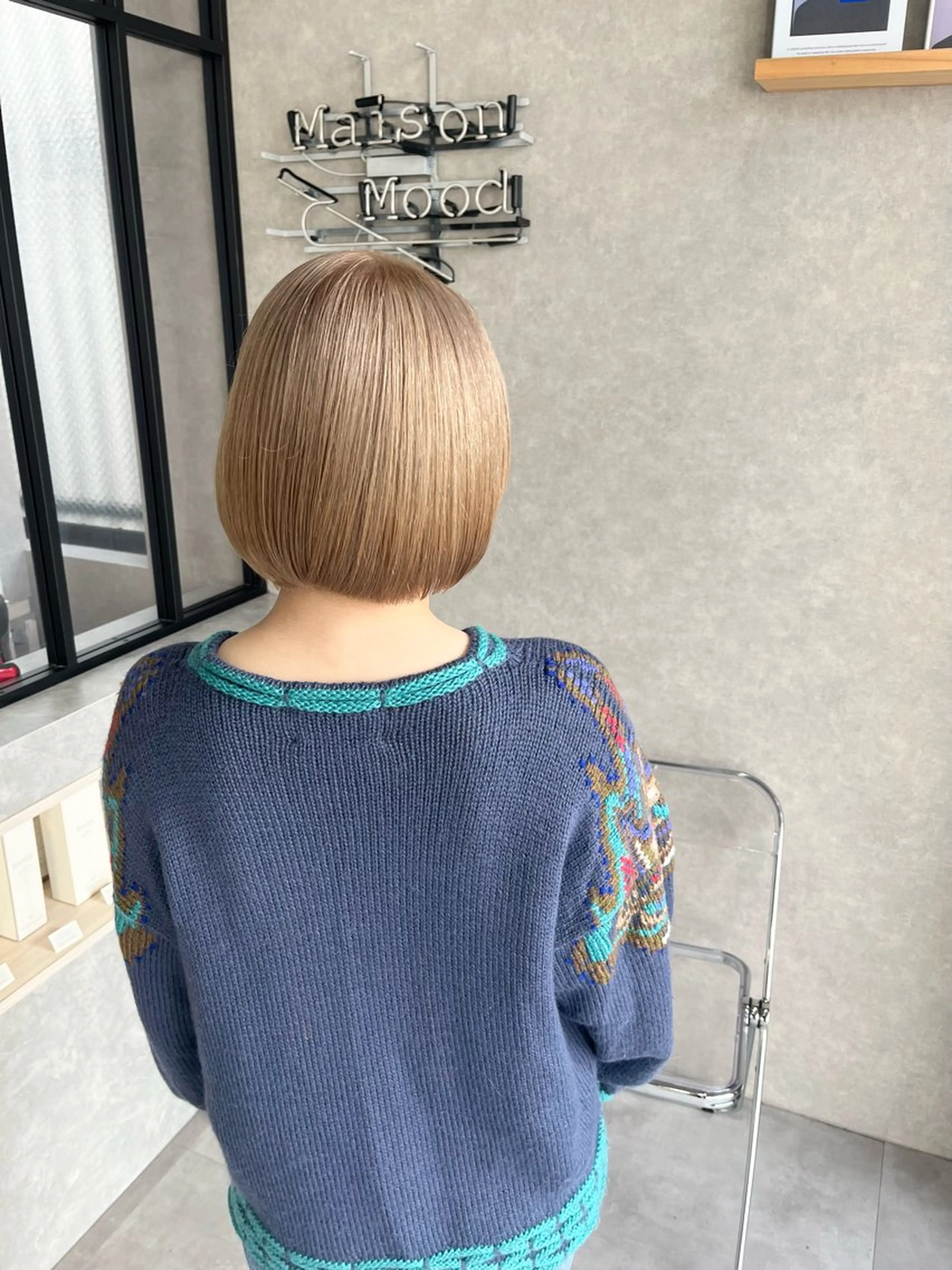 ショート カラー バレイヤージュ ベージュカラー ブリーチ ケアブリーチ ダブルカラー 長谷川 湧のヘアスタイル