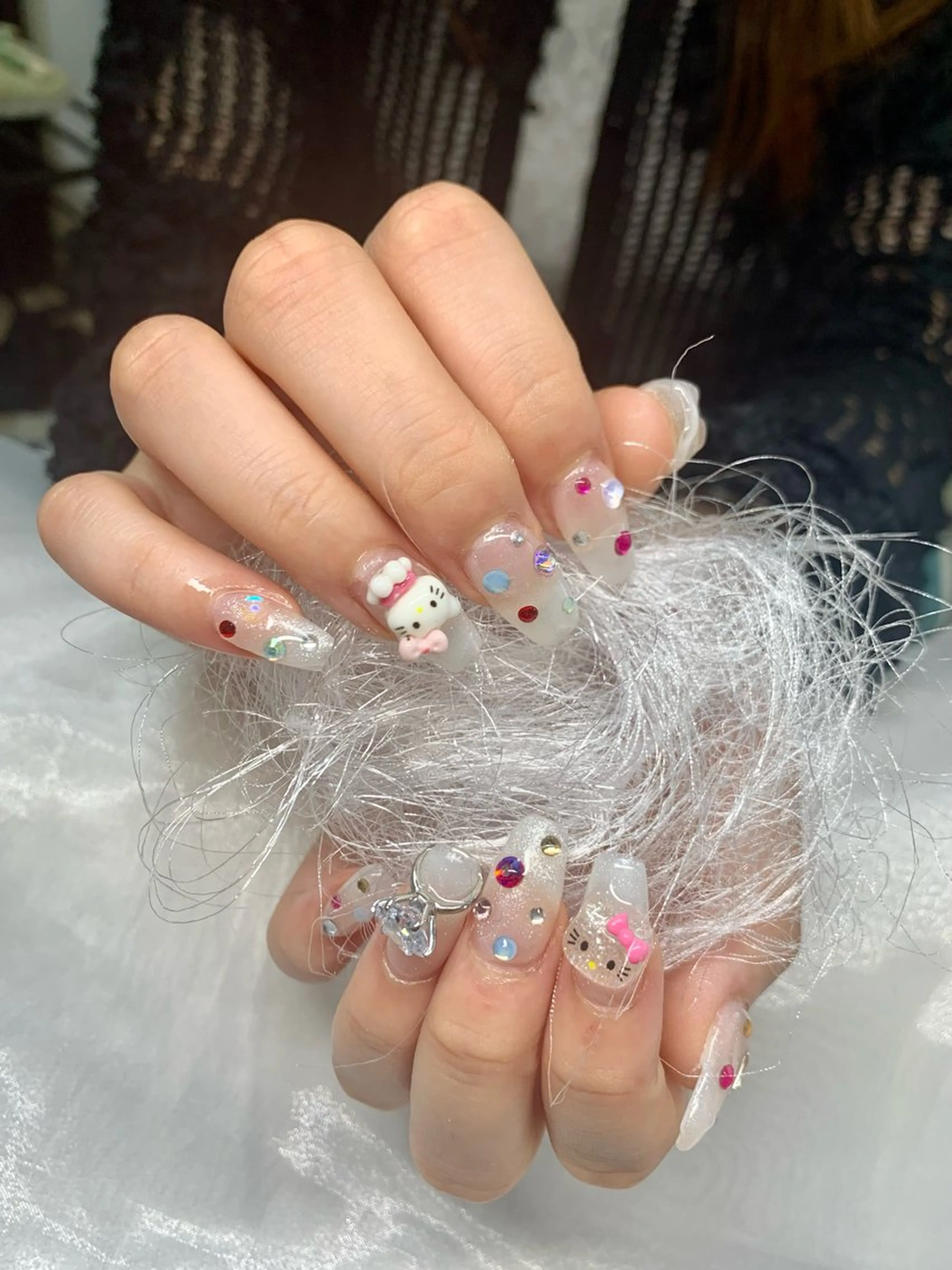 ネイル アートネイル チークネイル 長さ出し フットネイル フレンチネイル Lily nails studio所属・Lily nails studioのネイルデザイン