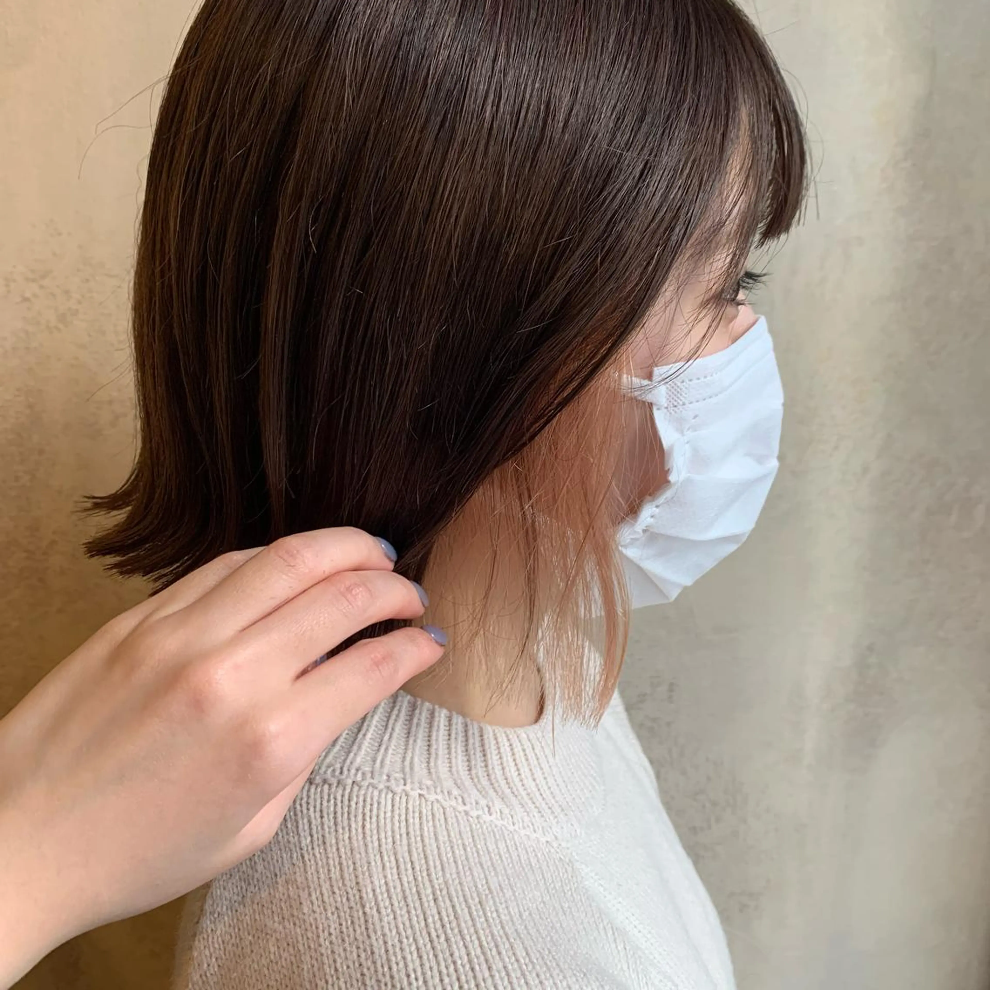 ショート カット ヘアカラー トリートメント 顔まわりカット/ 艶感カラー/sikiのヘアスタイル