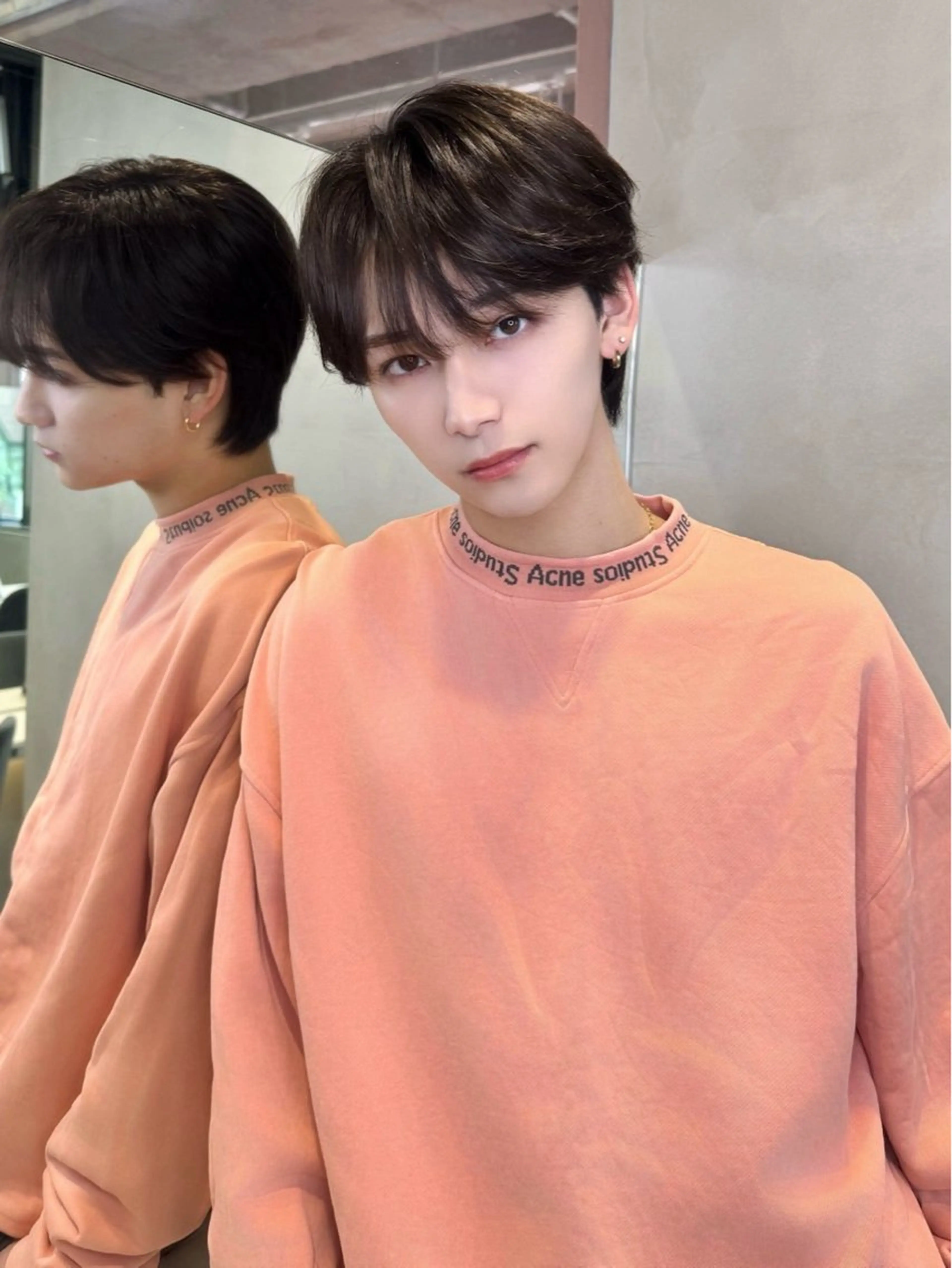 カラー パーマ メンズ ブリーチなしW🎀 髪質改善/はのんのヘアスタイル