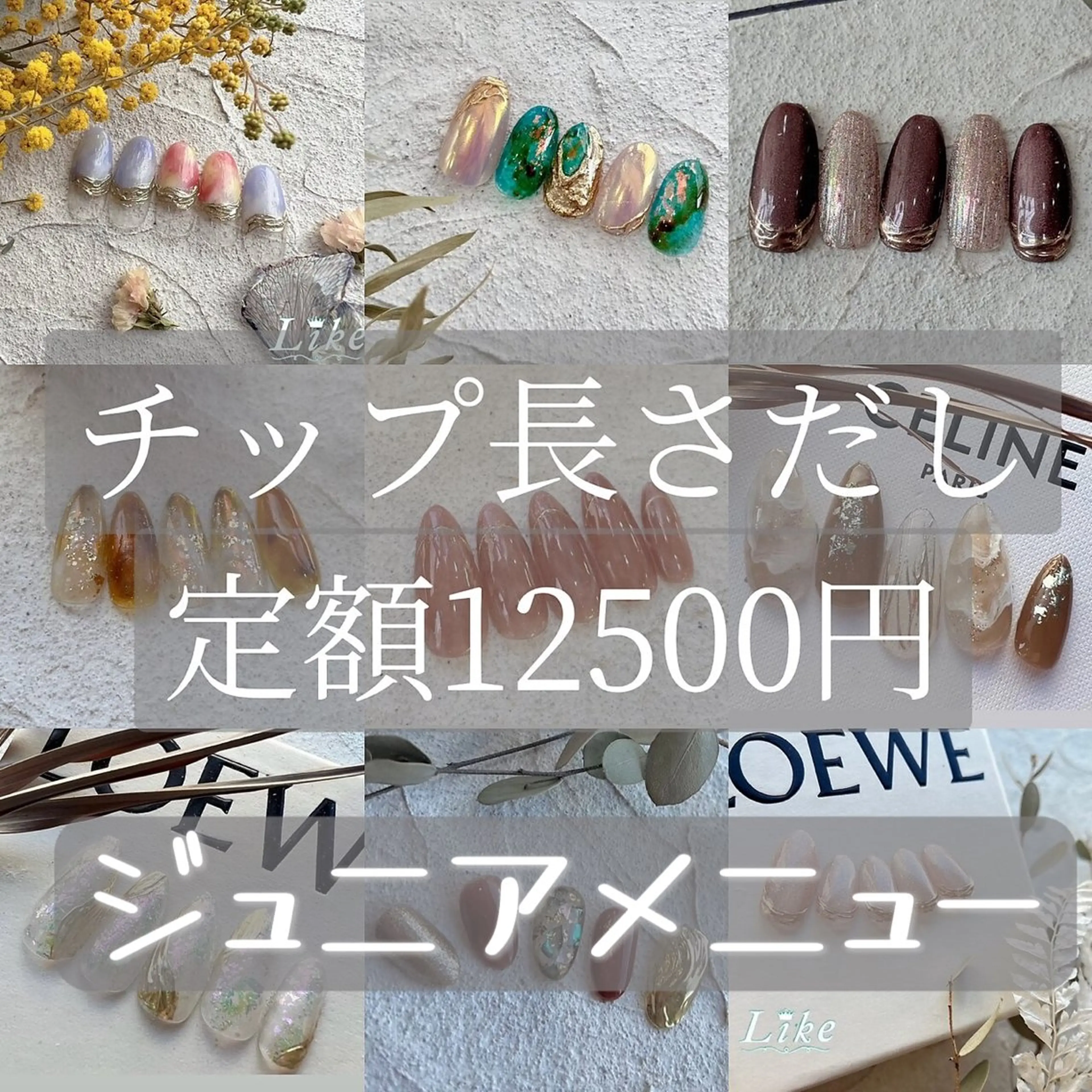 【チップ長さだし】定額デザイン24種🌸の写真