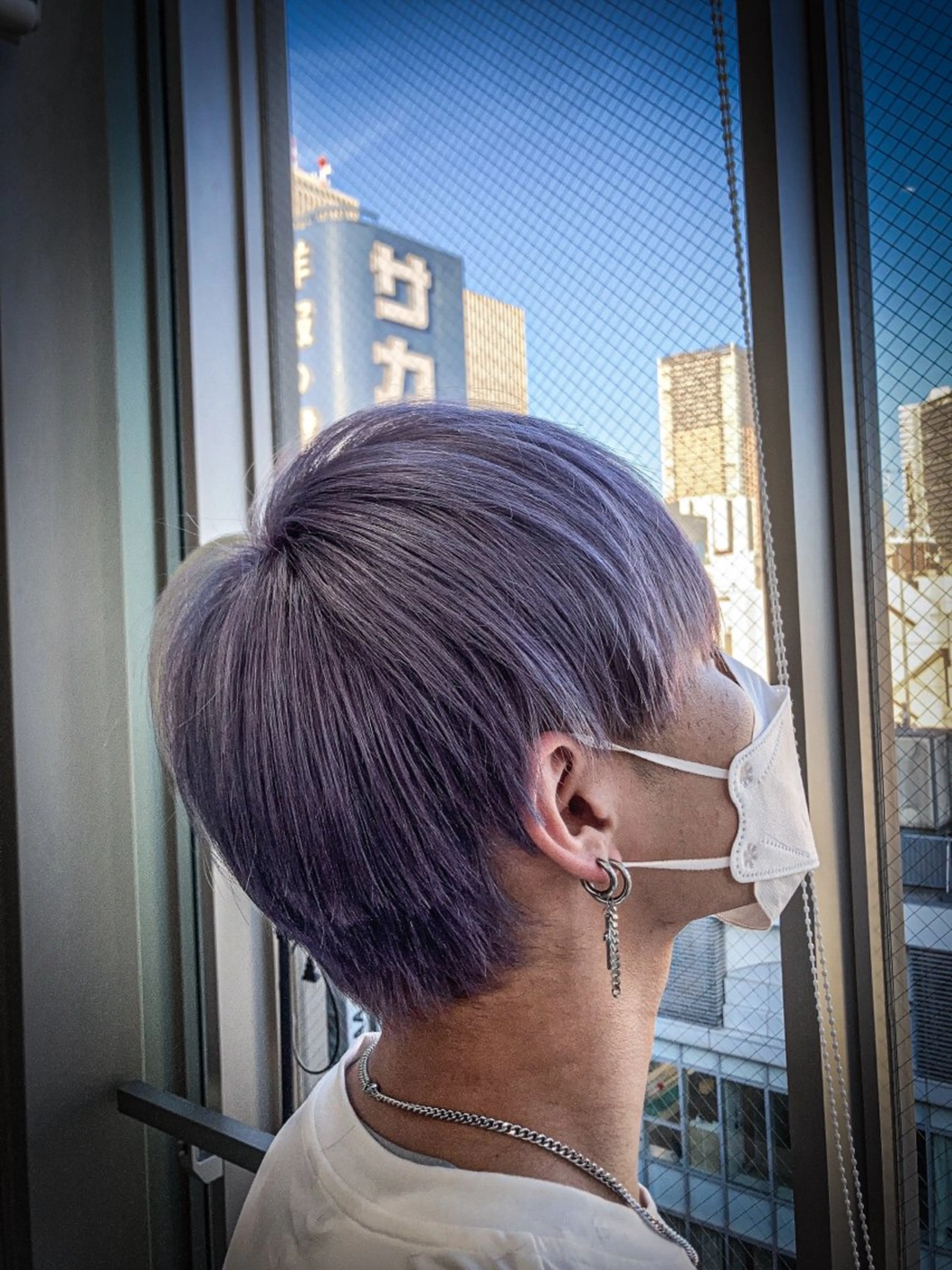 ショート カラー メンズ 🫧渋谷駅徒歩30秒 🫧🍎幹細胞🫧のヘアスタイル
