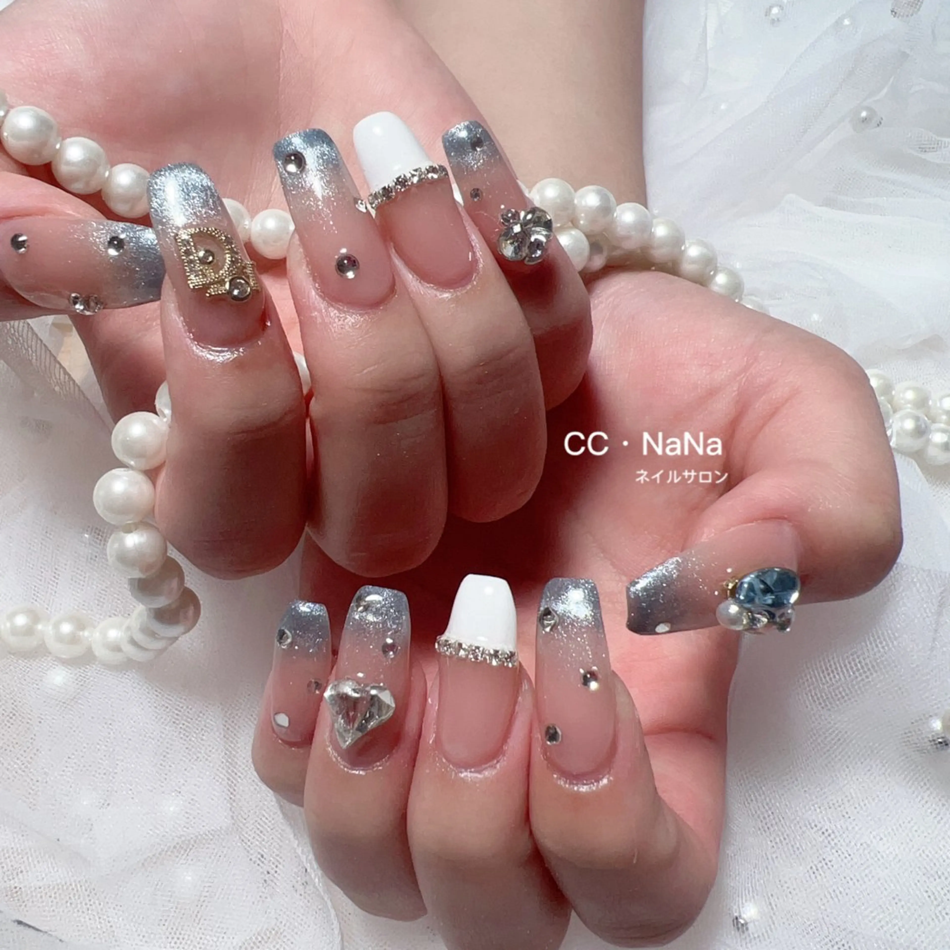 ネイル 持ち込み スカルプネイル ハンドネイル 💎CC・NaNa 韓国風ネイル🌙のネイルデザイン