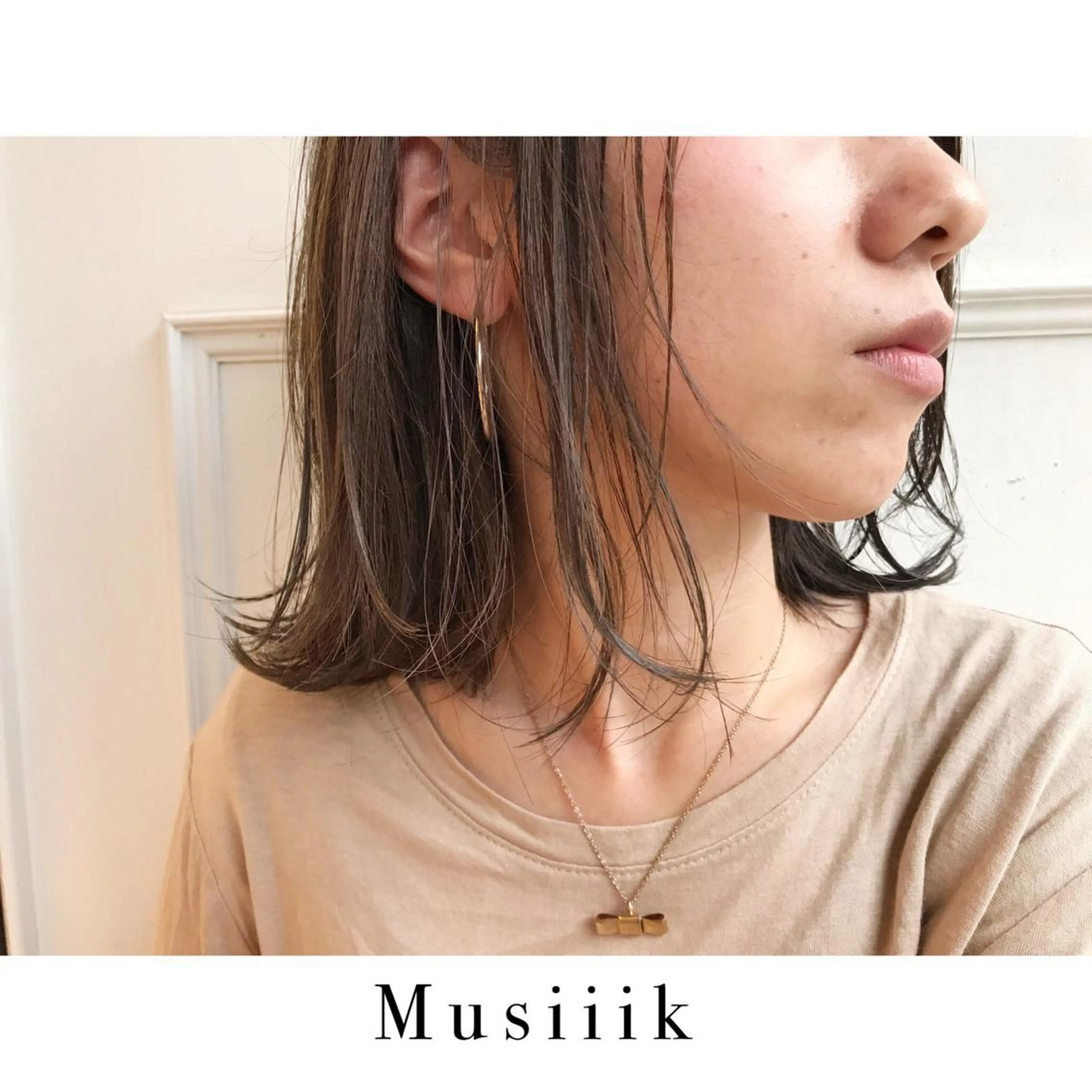 ショート カラー アッシュ アッシュグレー 透明感カラー ハイライトカラー ハイライト Musiiik hairのヘアスタイル