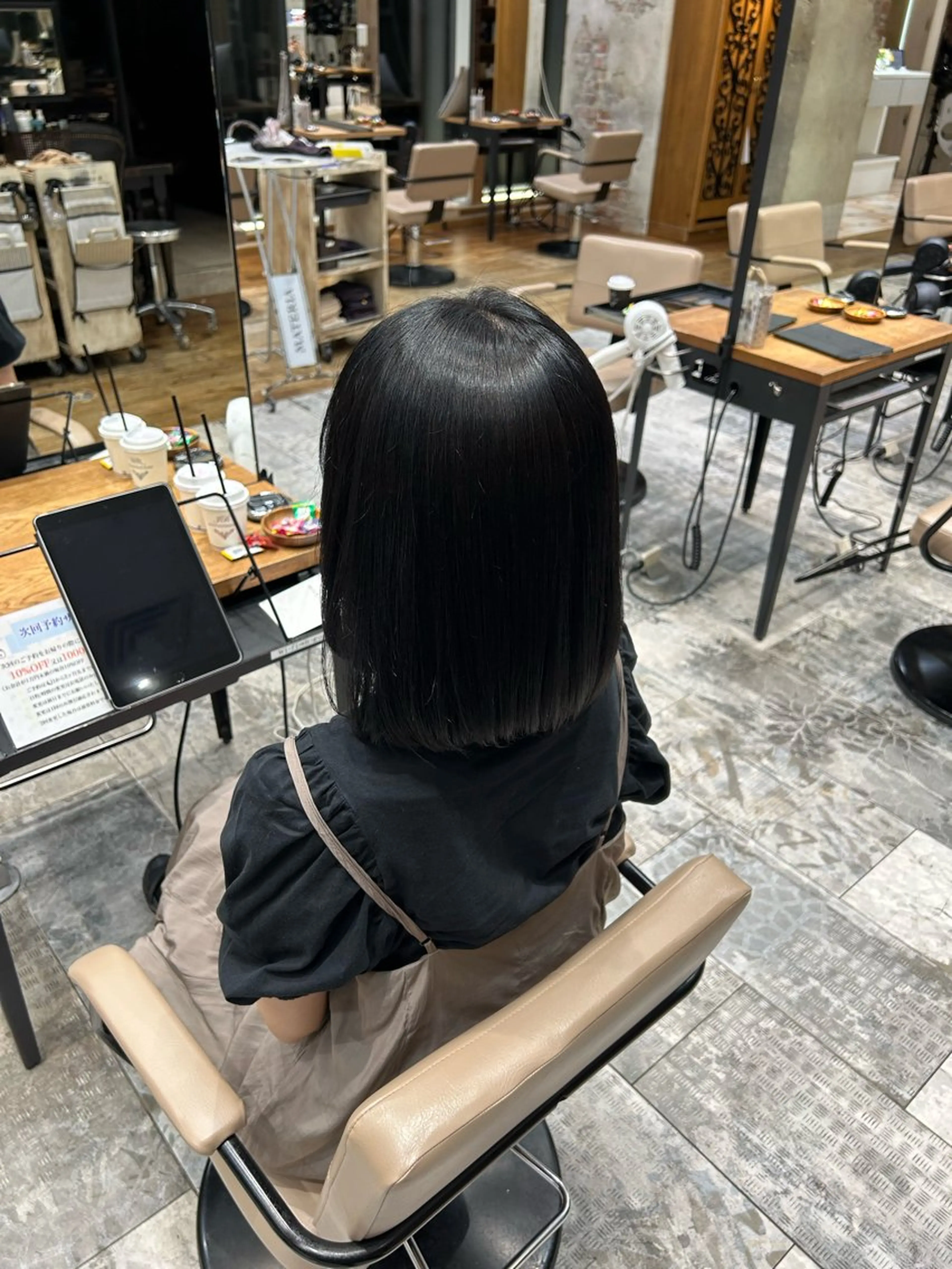 ミディアム カラー トリートメント ヘアカラー トリートメント 白髪染めモデル様 募集中🌺祝迫愛艶のヘアスタイル