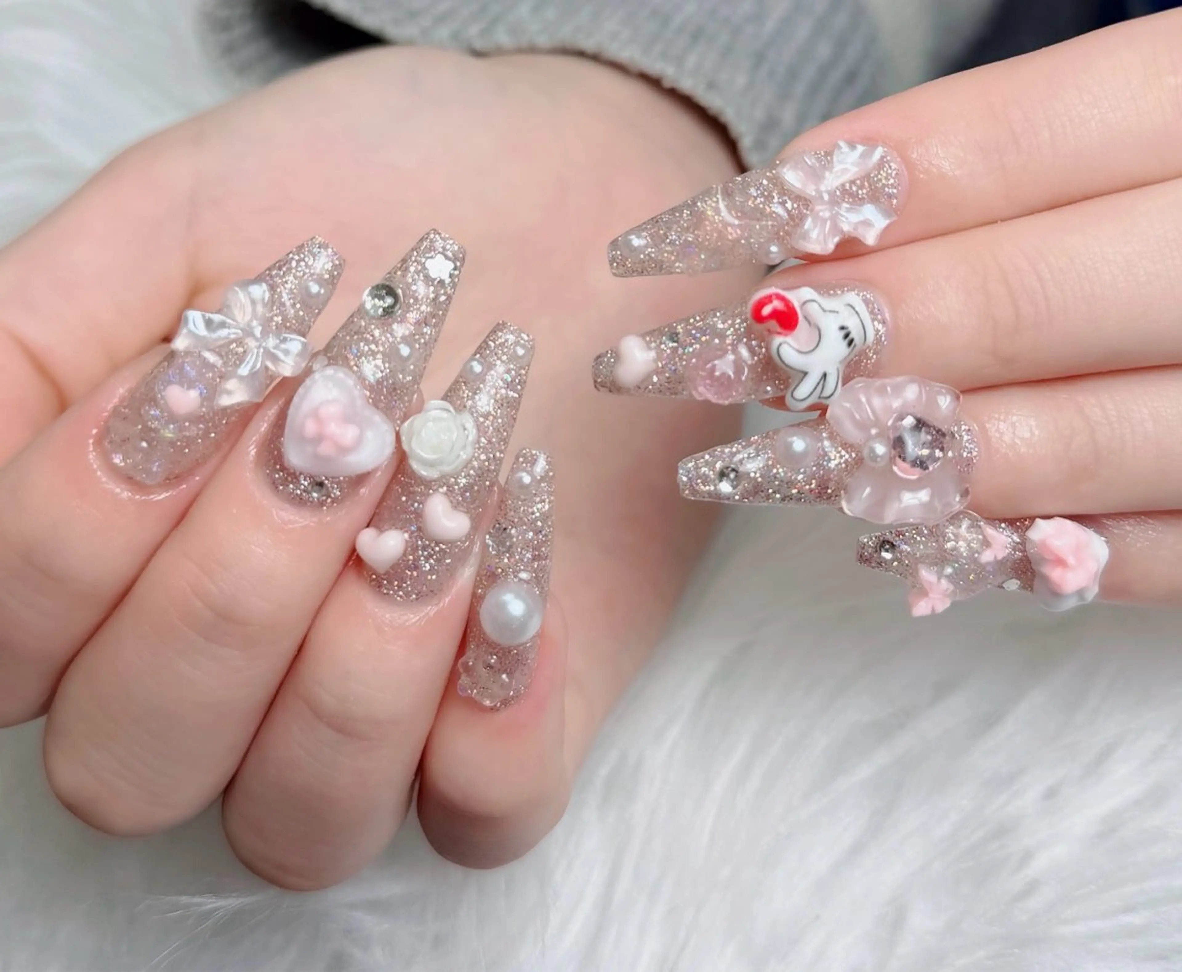 ネイル アートネイル 韓国ネイル 持ち込み ワンホンネイル ハンドネイル Lenie Nail Salonのネイルデザイン