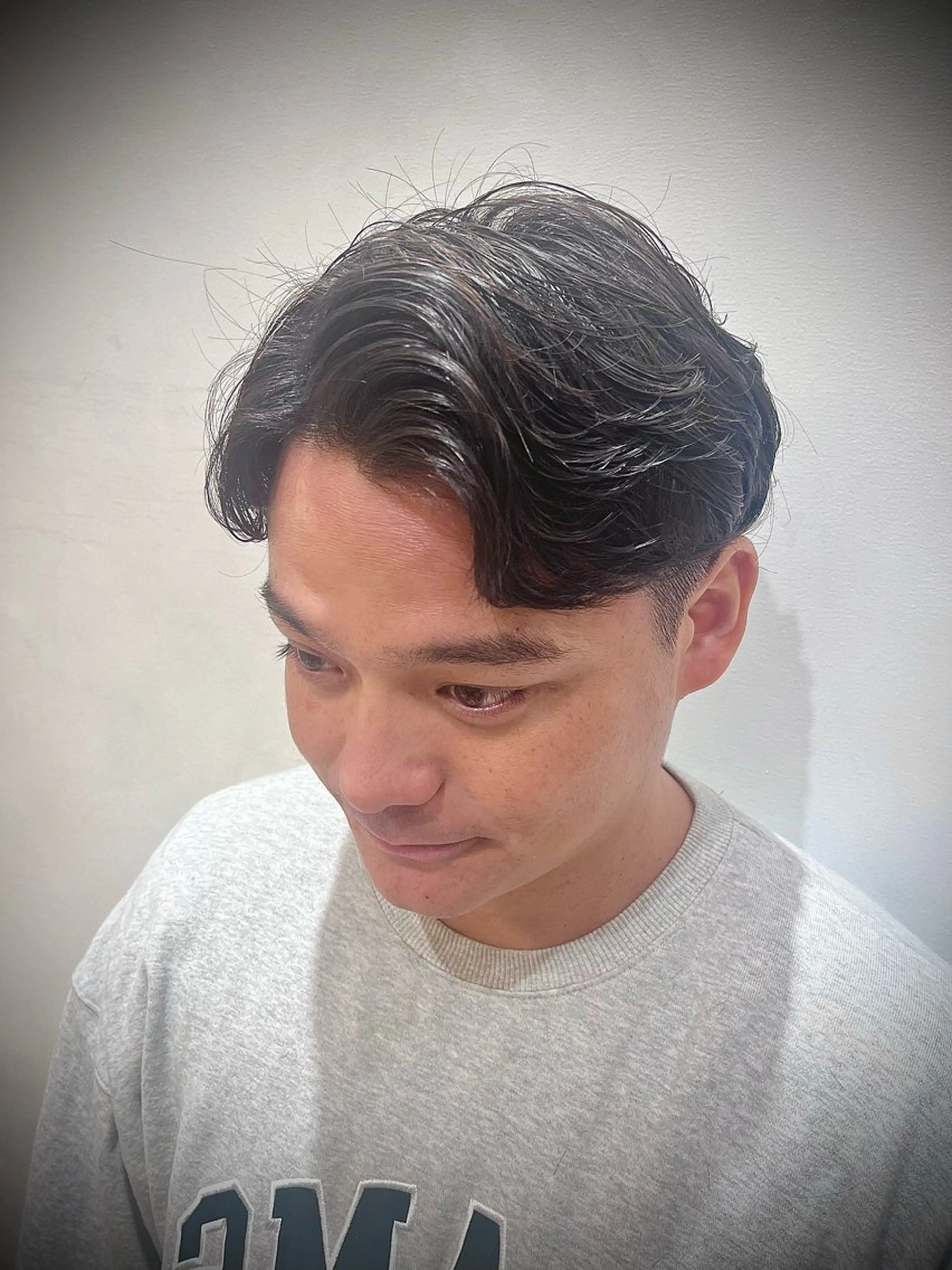 メンズ アップバング カット 🟦メンズ特化🟦 たかしま　あさひのヘアスタイル