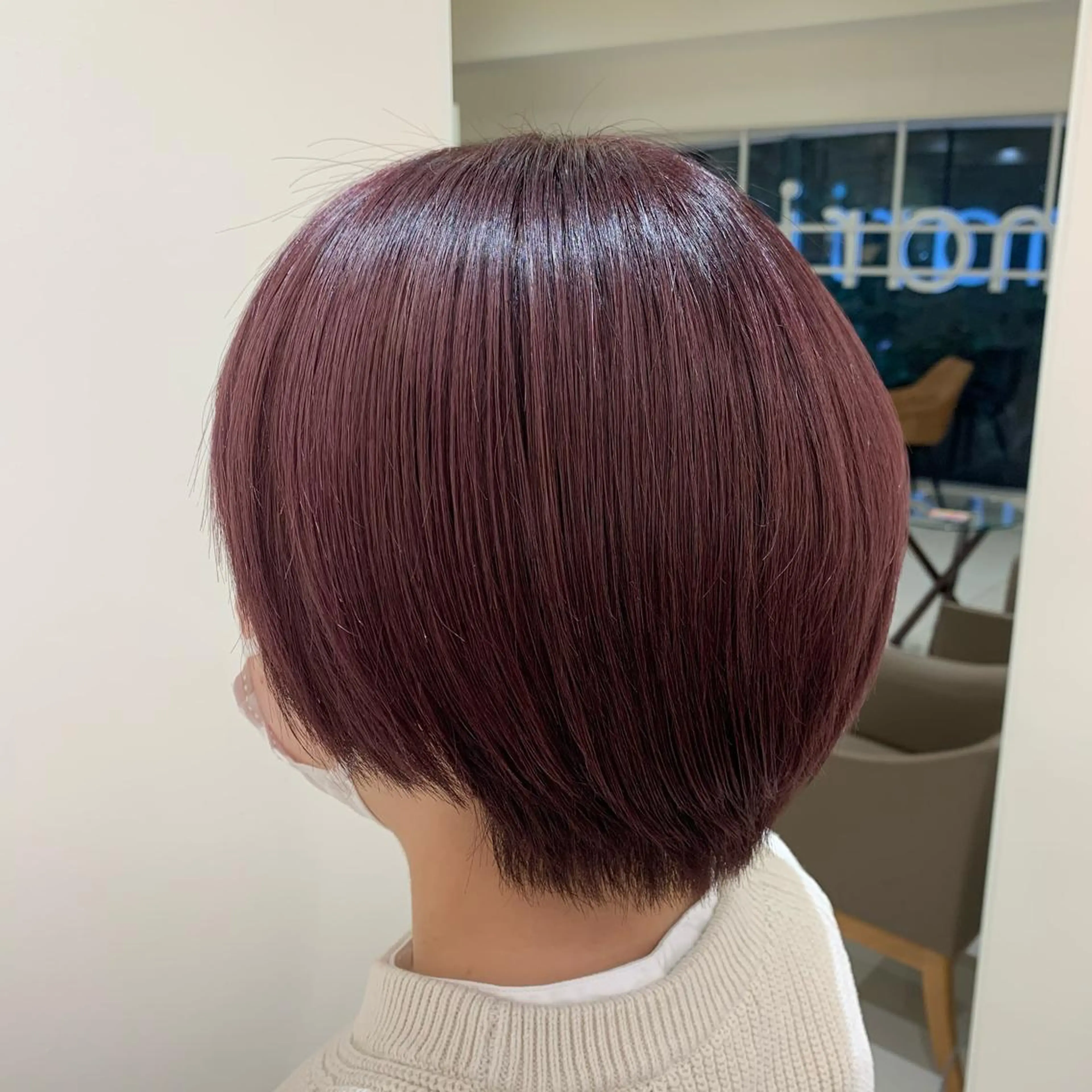 ショート カラー ピンクカラー バイオレットカラー カット ヘアカラー トリートメント 🌹似合わせカラー/ 酸性縮毛🌹野本麗奈のヘアスタイル