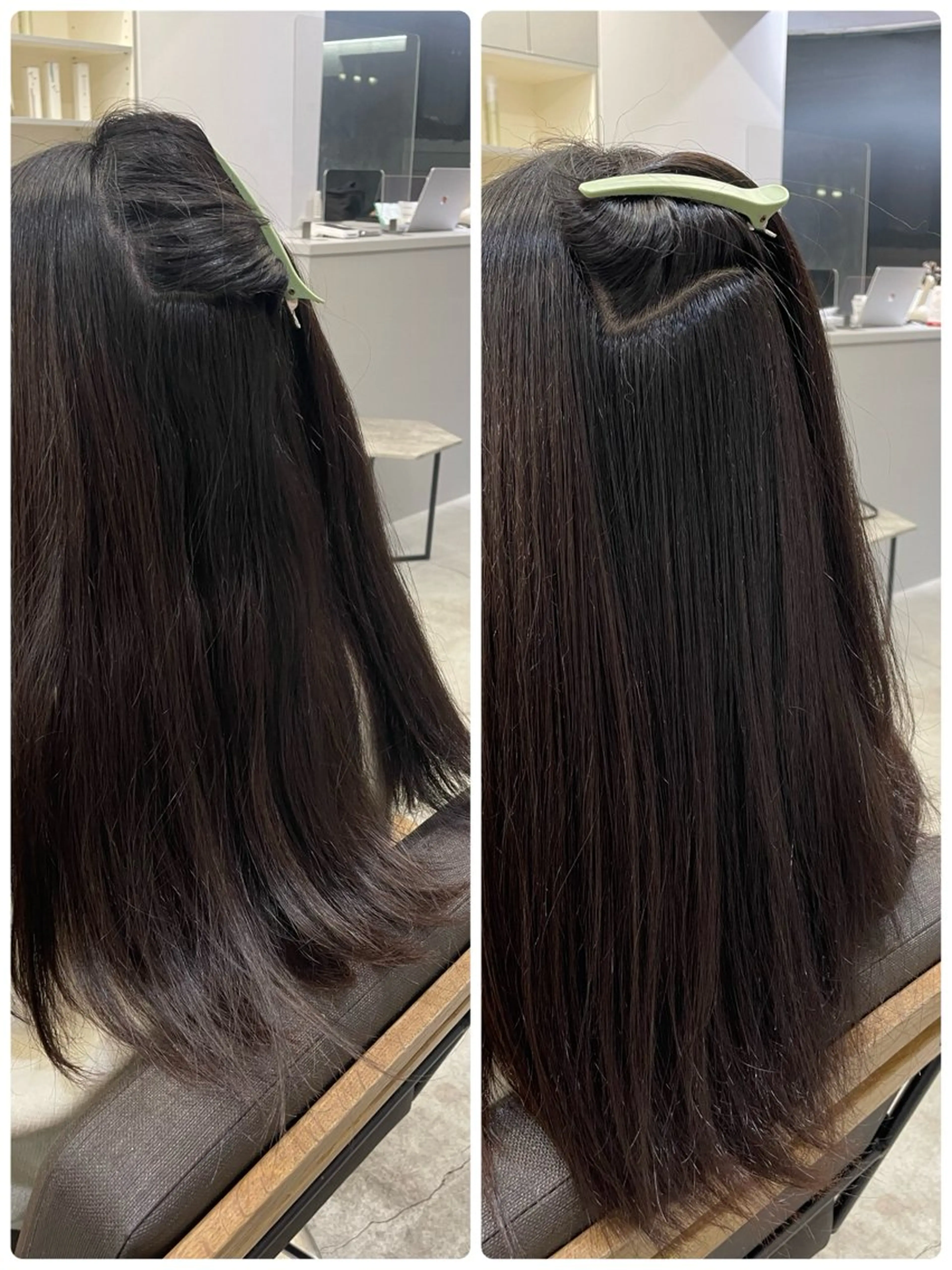 ロング 縮毛矯正 絶対綺麗な暖色カラー 🎯あります✨増渕✨のヘアスタイル