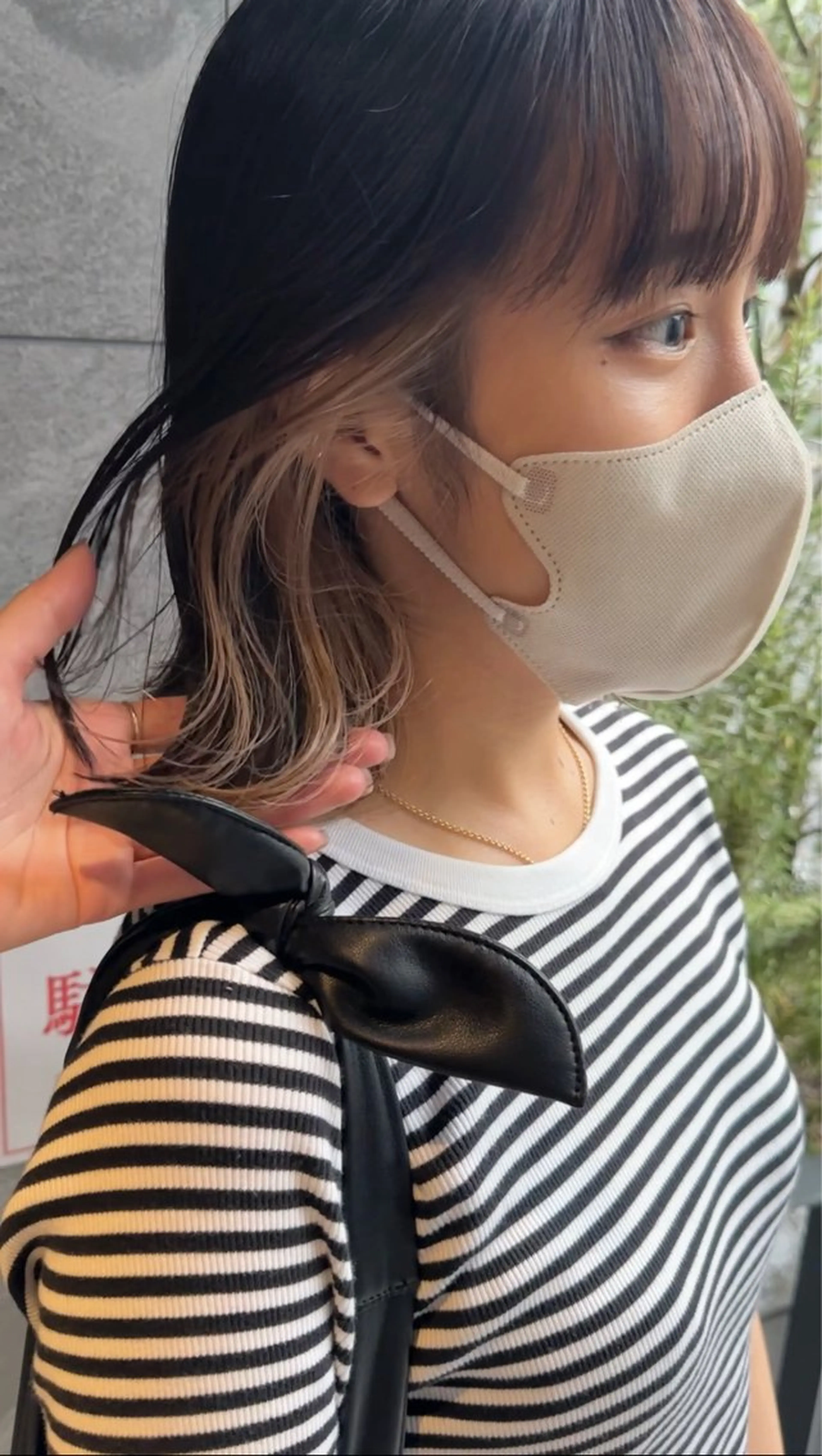 ミディアム カラー ベージュカラー インナーカラー シェアサロンコネクト所属・Chiho/ 博多/大人かわいいのヘアスタイル