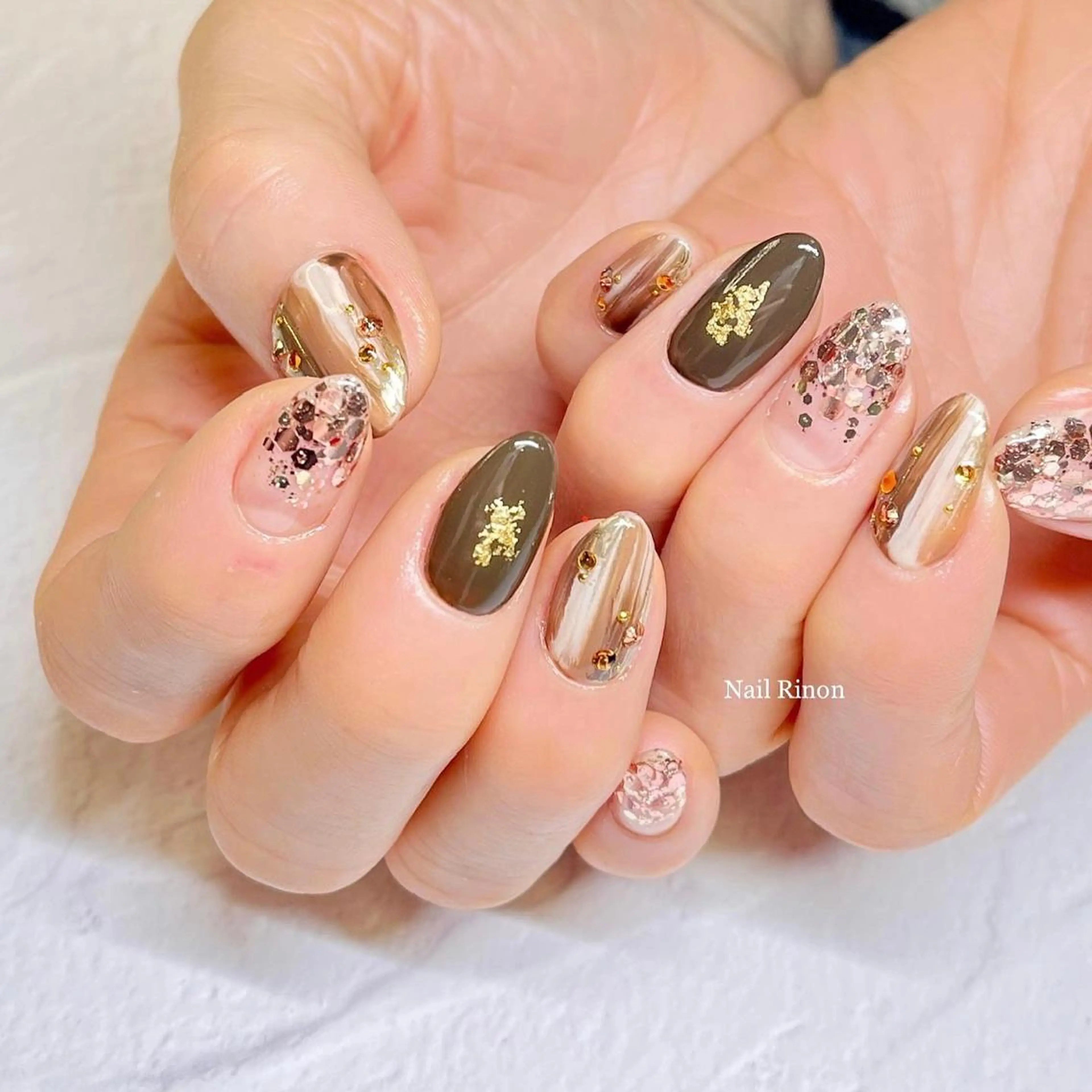 ネイル バレンタイン ハンドネイル Nail Rinonのネイルデザイン