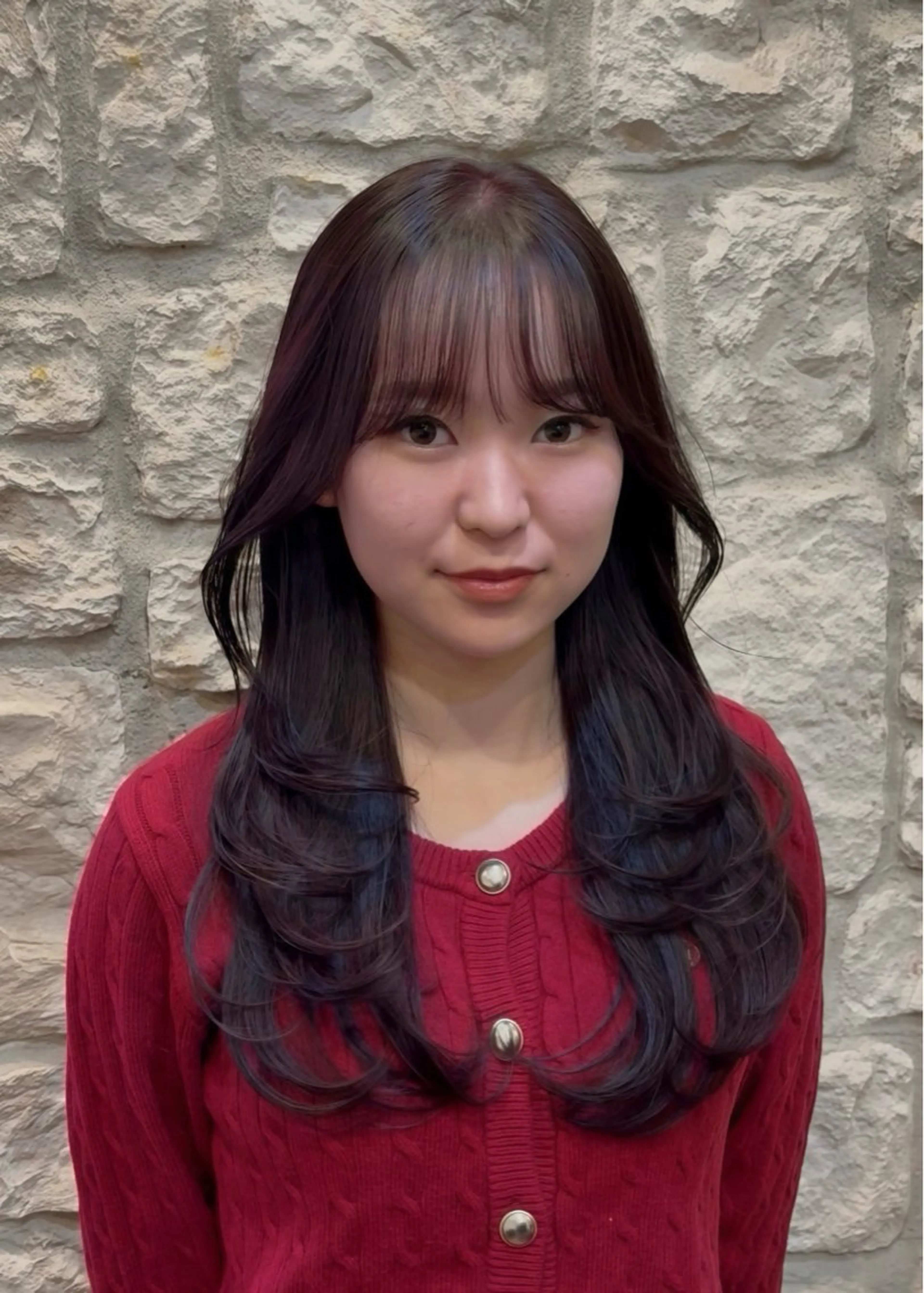 ロング カラー 町田/レイヤーカット ハッシュカット/八木のヘアスタイル