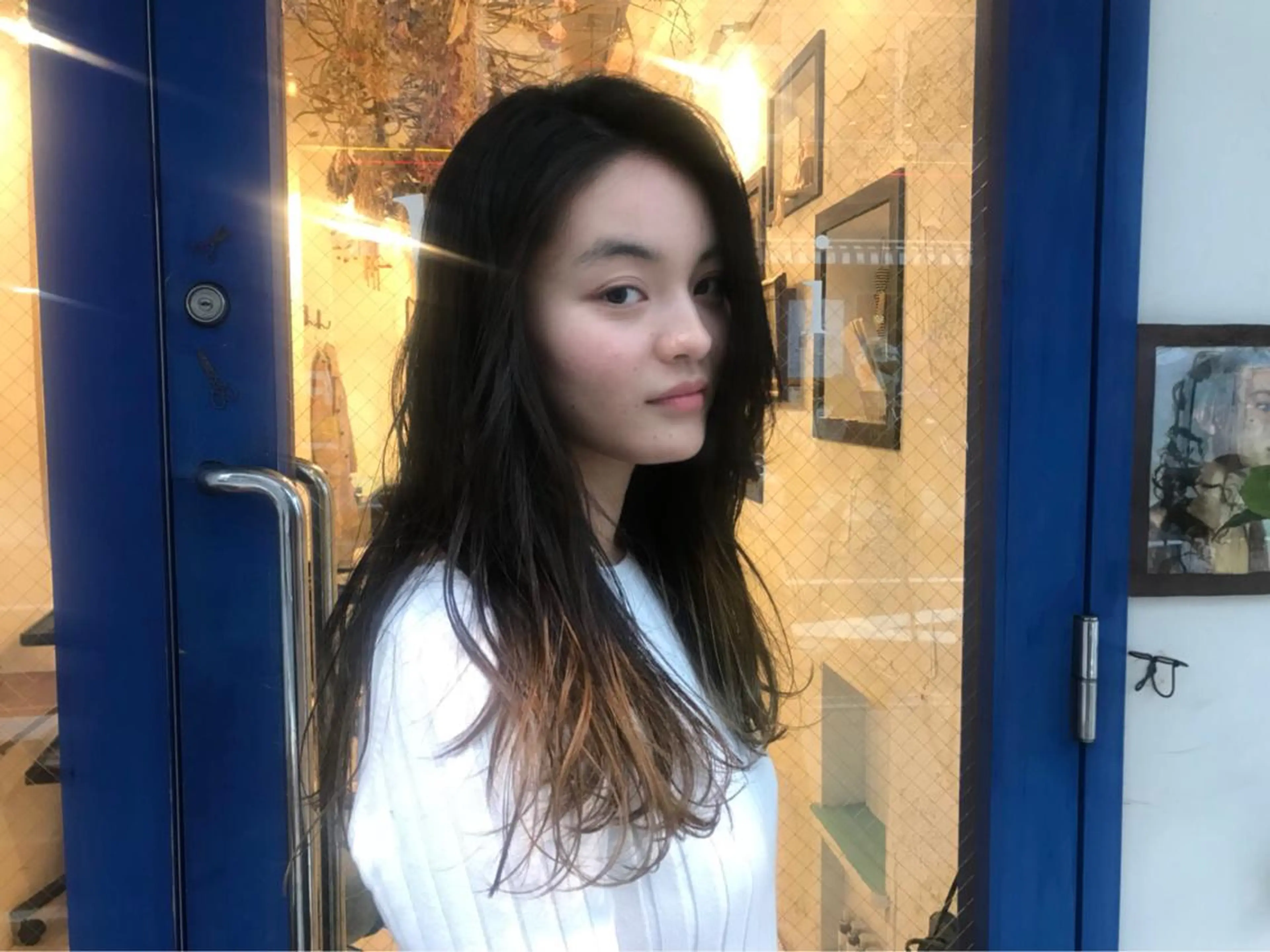 ロング カラー バレイヤージュ レイヤーカット 髪の悩みを解決！ 那須達敦のヘアスタイル