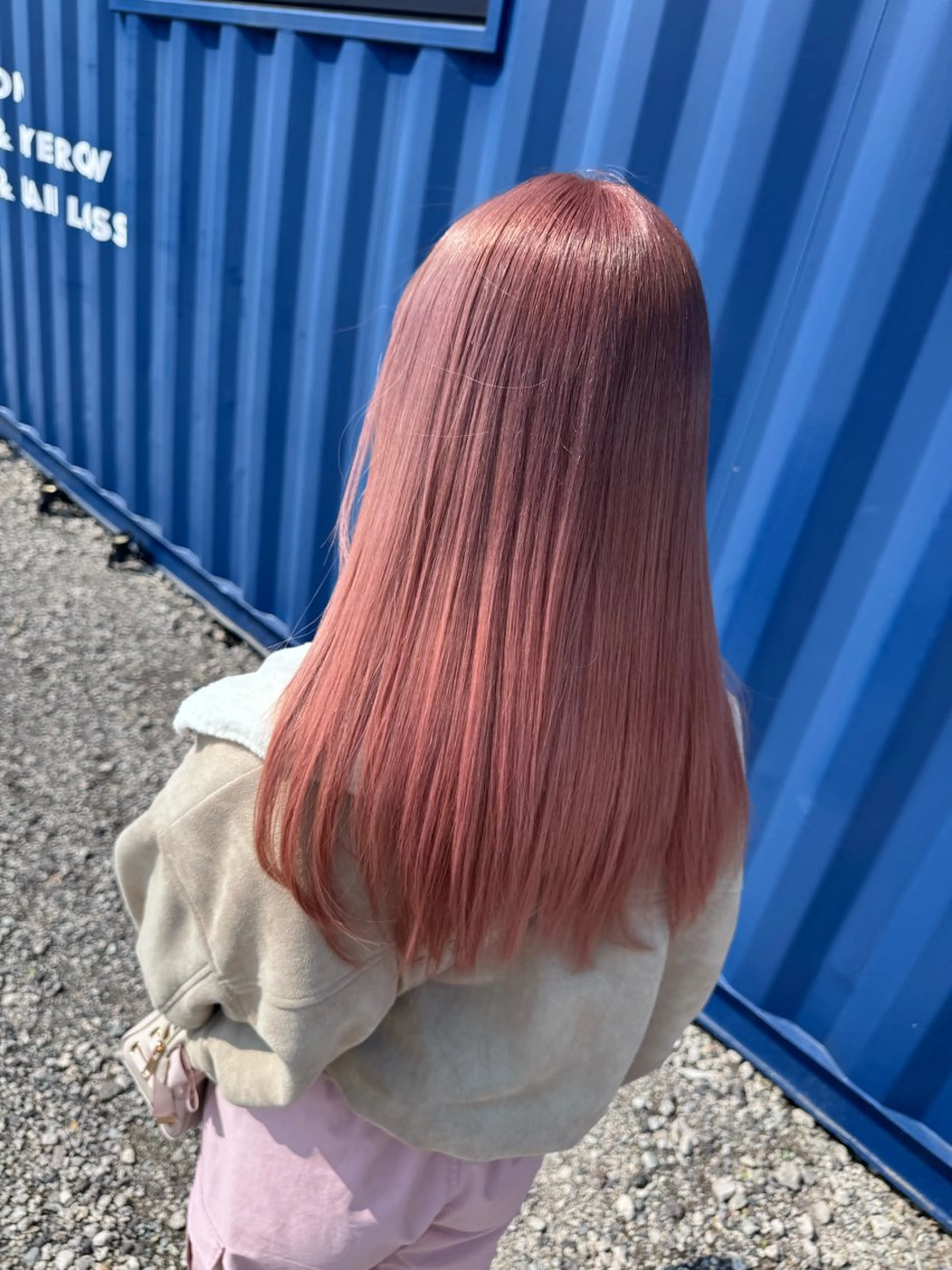 ロング カラー ブリーチ ピンクカラー えりな・安心 ・丁寧な美容師🌱のヘアスタイル