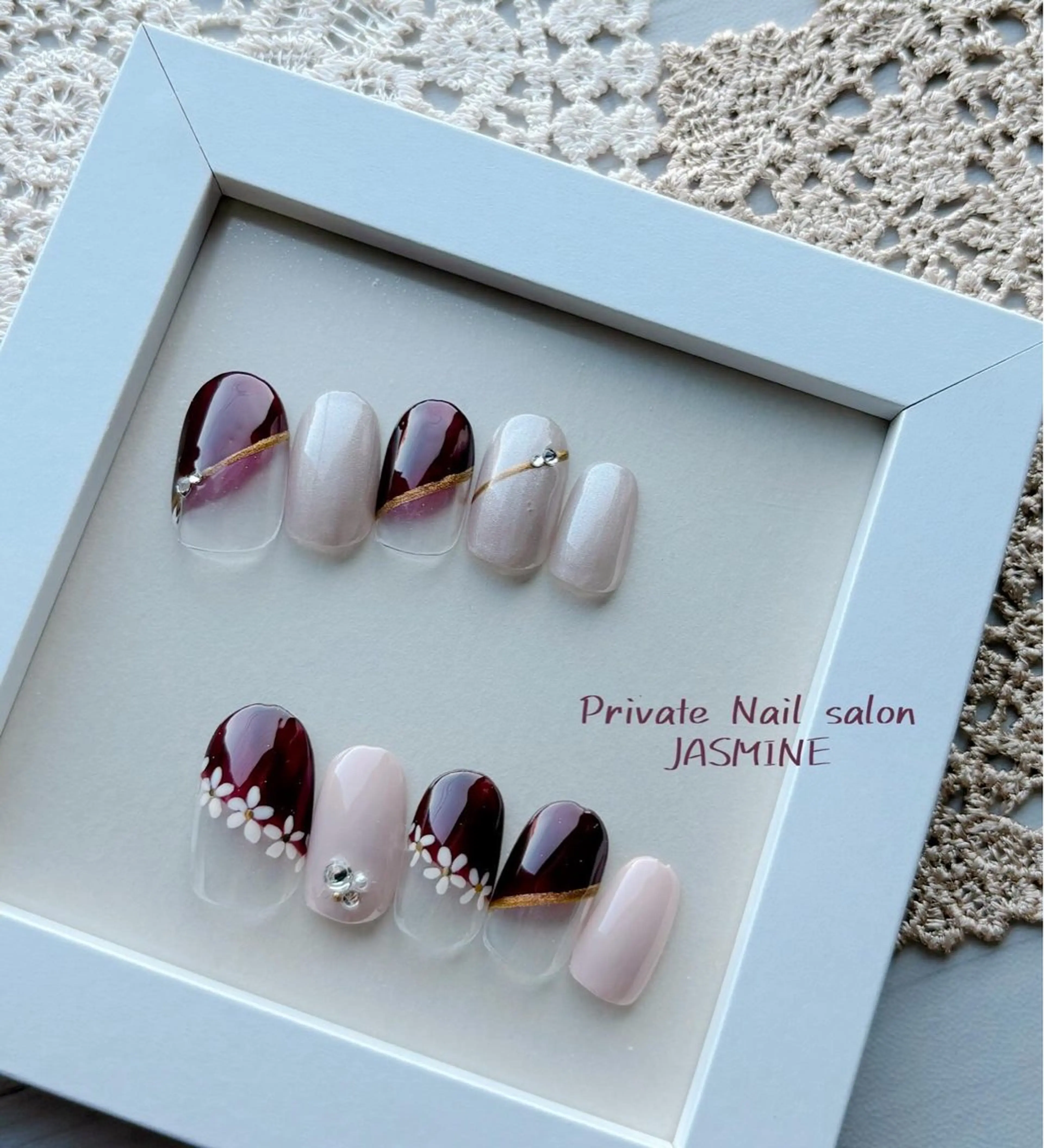 ネイル フレンチネイル ハンドネイル Nail salon JASMINEのネイルデザイン