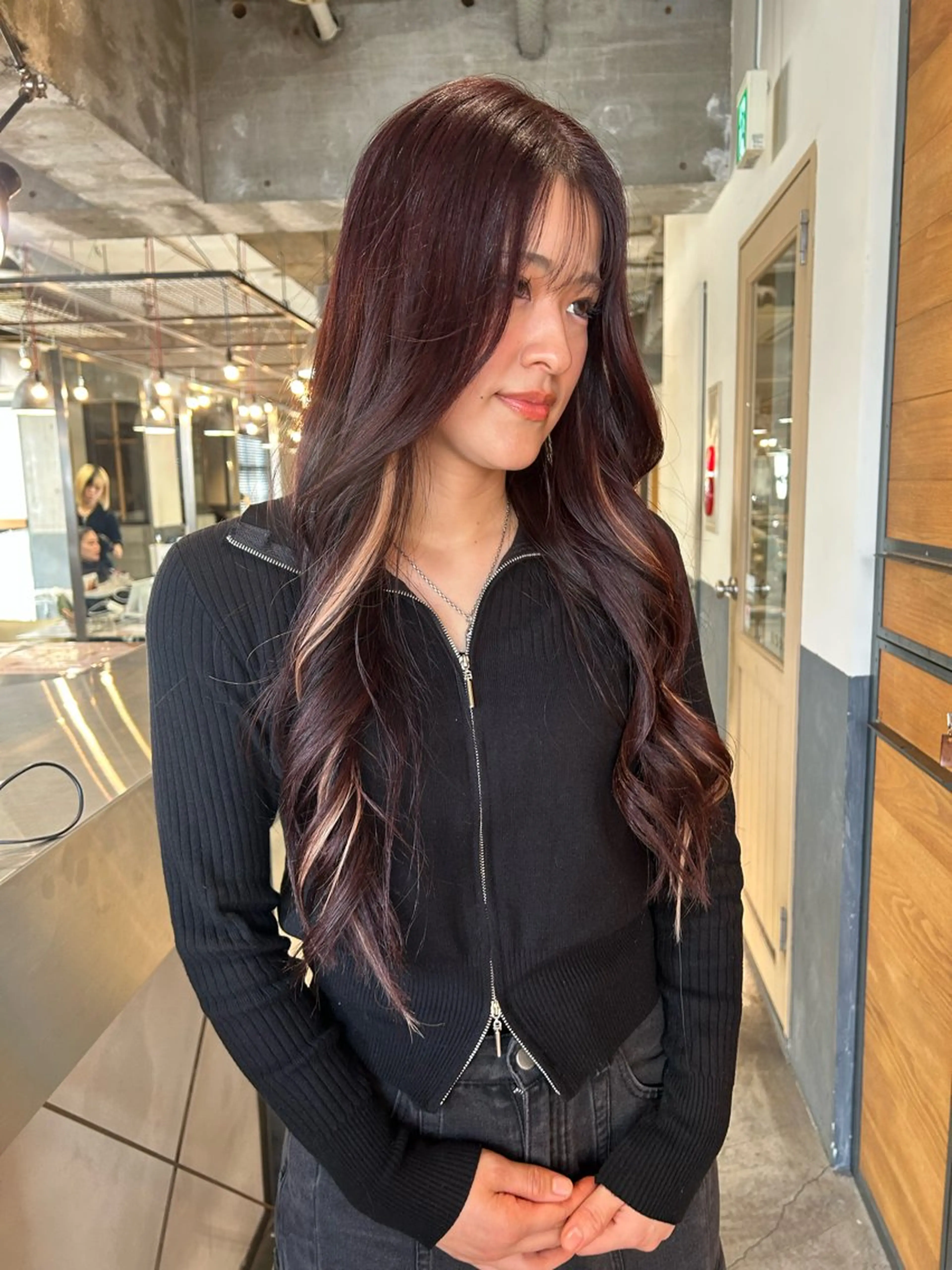 ロング カラー エクステ エクステ 丸みショート /NAGISAのヘアスタイル