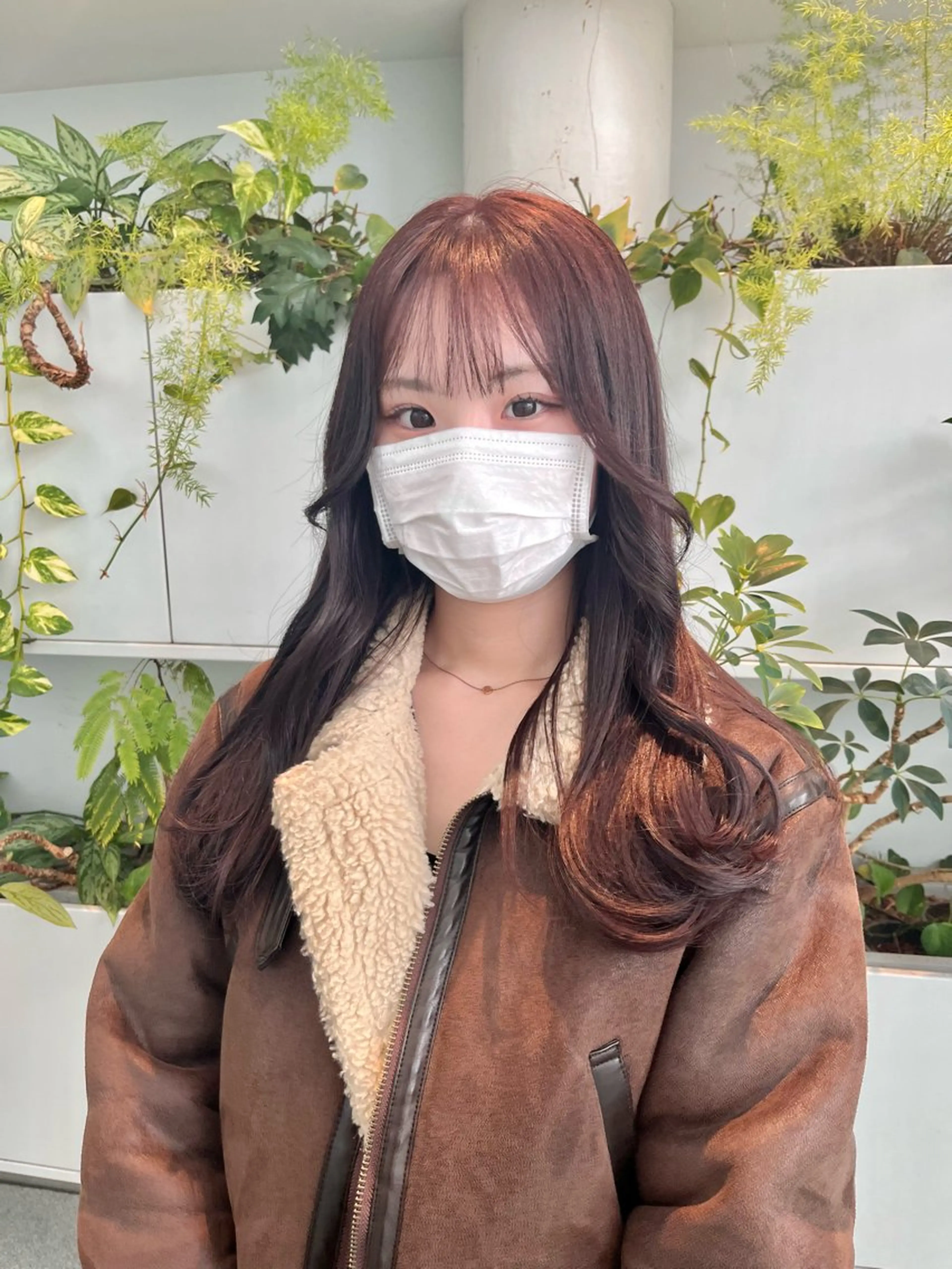 ロング カラー ブラウンカラー ピンクカラー ピンクブラウン くさかみさき🌼暖色 /韓国風/オタク🌼のヘアスタイル