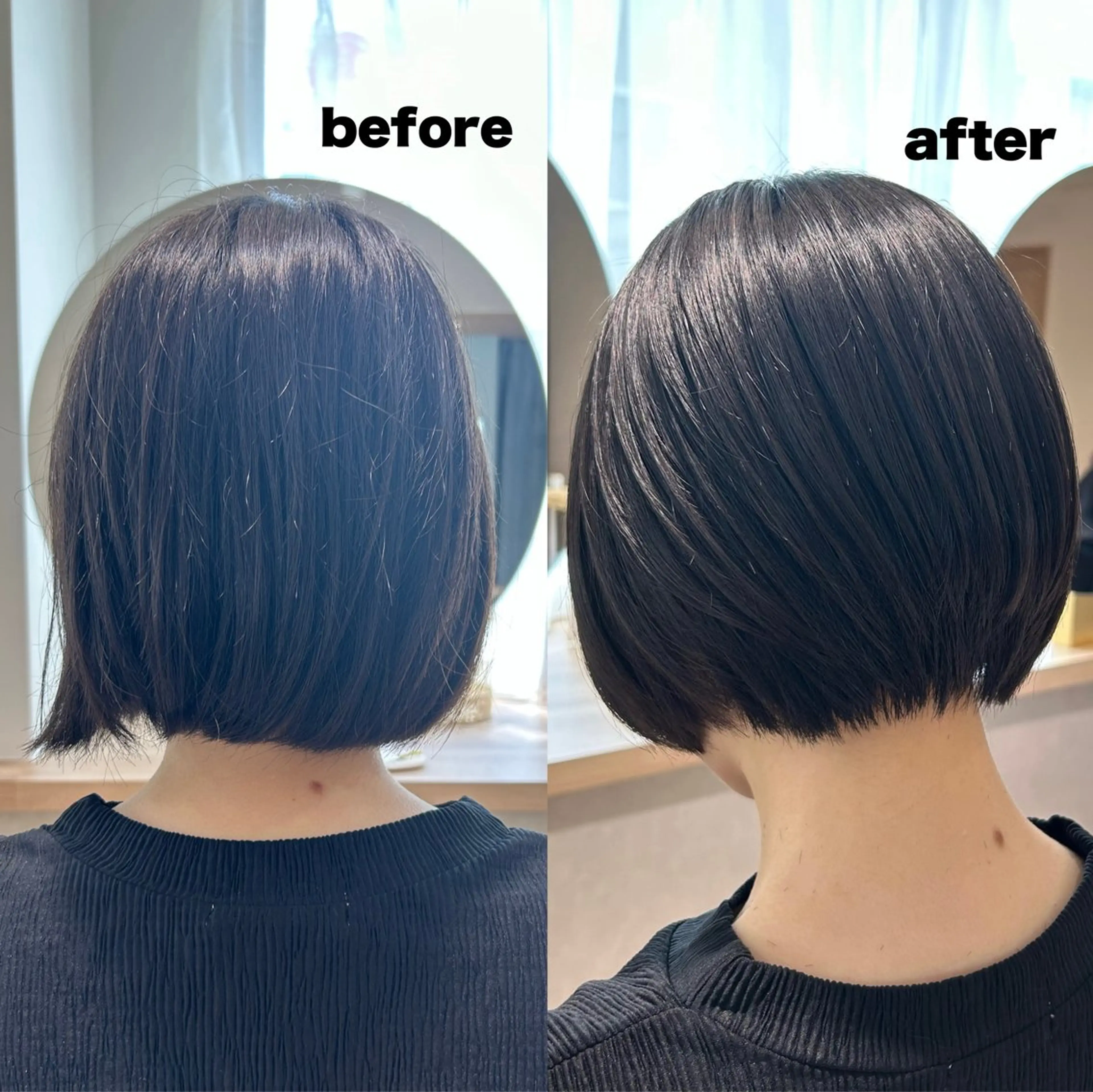 ショート カラー ヘアアレンジ ショートボブ ハンサムショート 丸みショート ボブ くびれヘア 💠 AYAKA💠のヘアスタイル