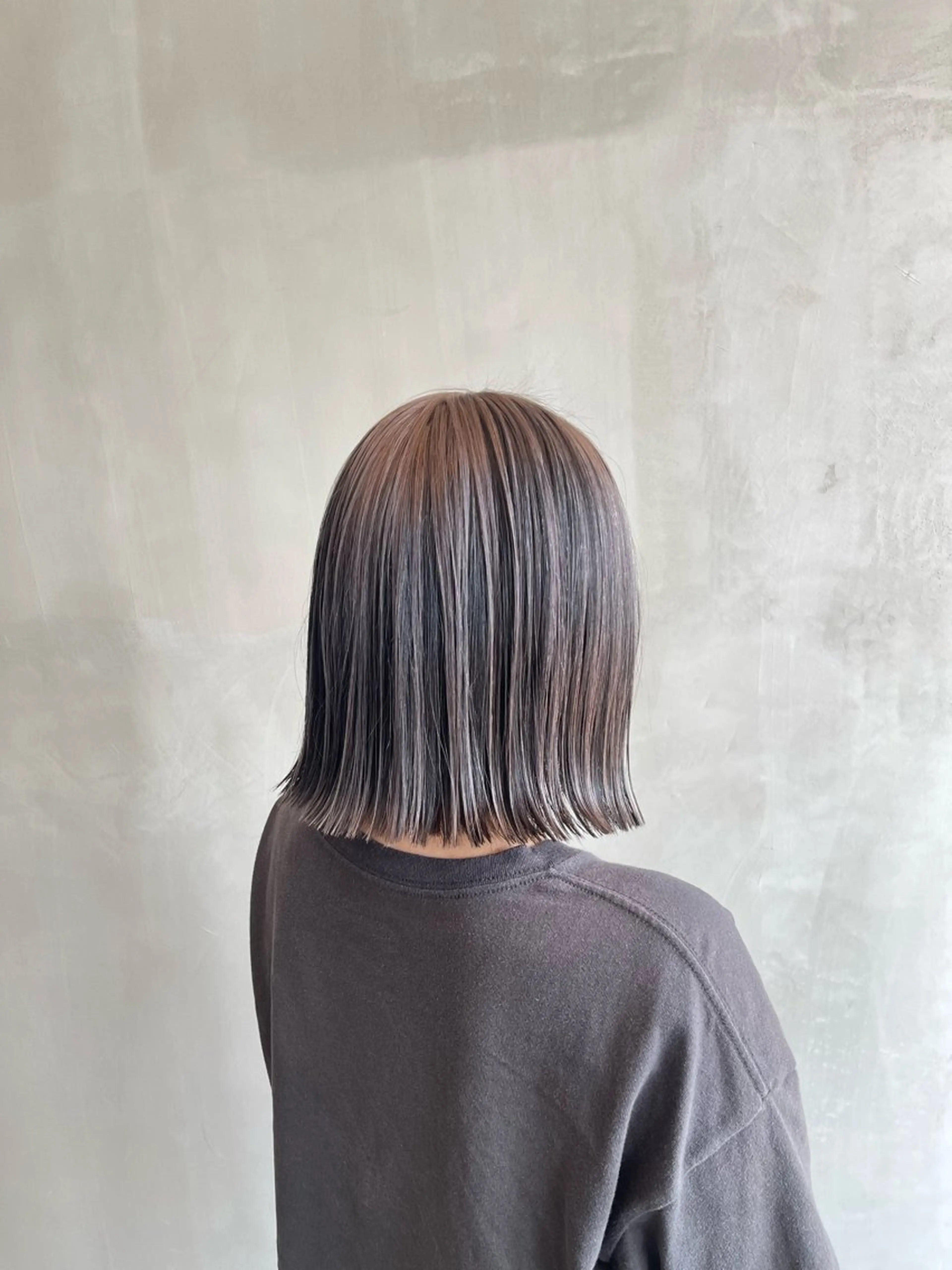ミディアム ヘアカラー 唐川 晟亜のヘアスタイル