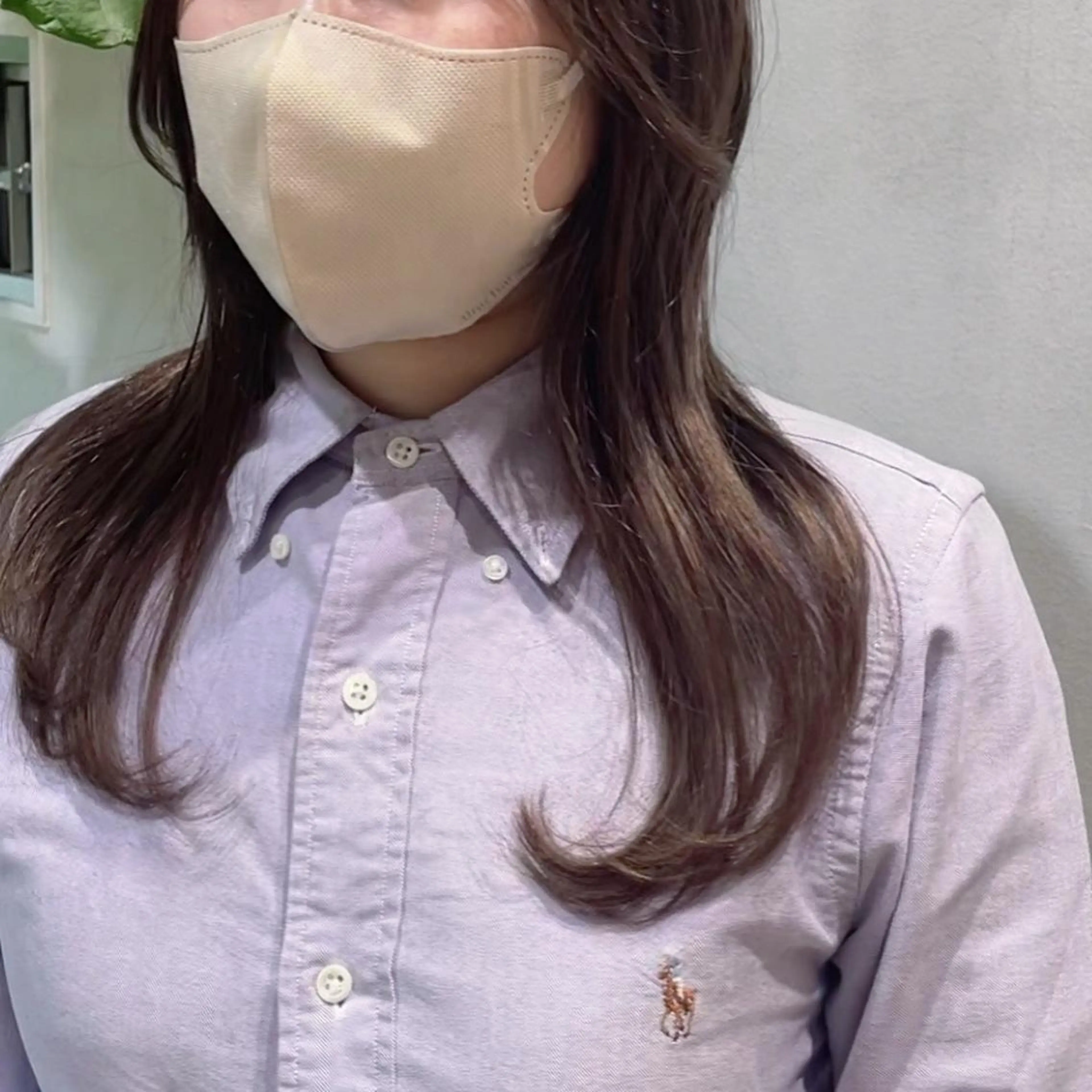ロング カラー 濱野 玲奈のヘアスタイル
