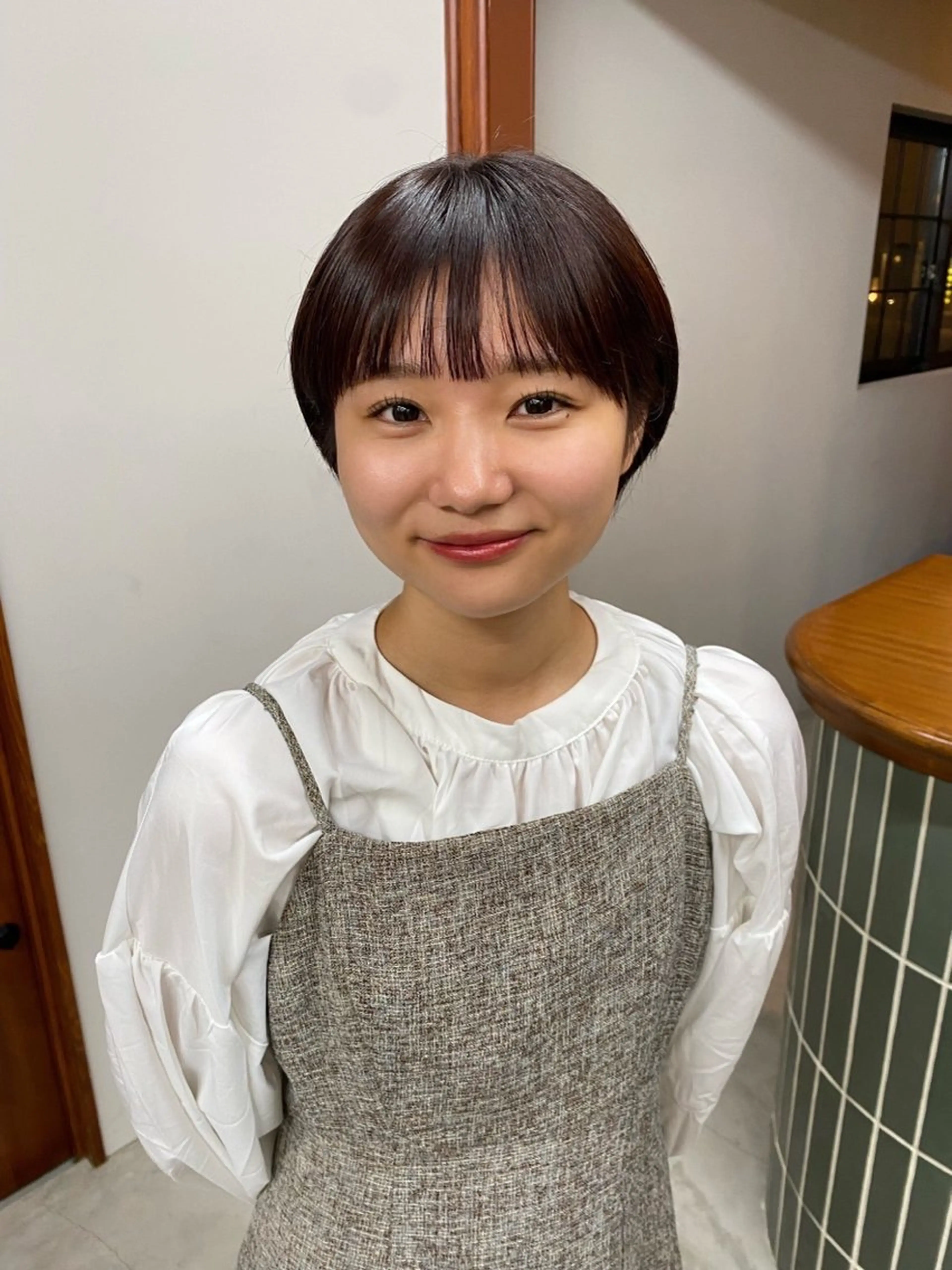 ショート カラー レッドカラー DEPT 宗像あかりのヘアスタイル