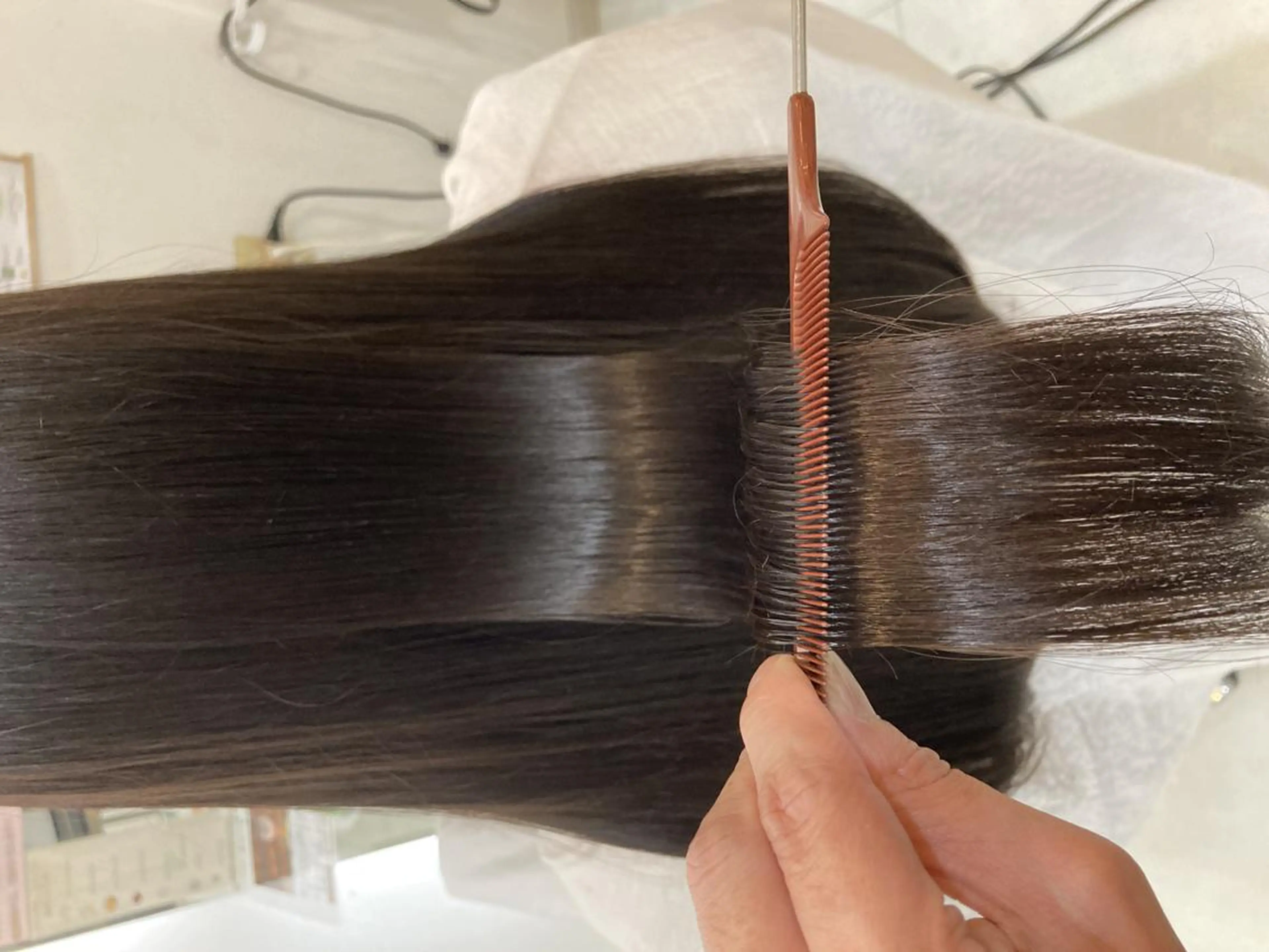 セミロング トリートメント 酸熱トリートメント ヘアカラー 縮毛矯正 🌸美髪の魔法＊ リラジュネス🌸のヘアスタイル