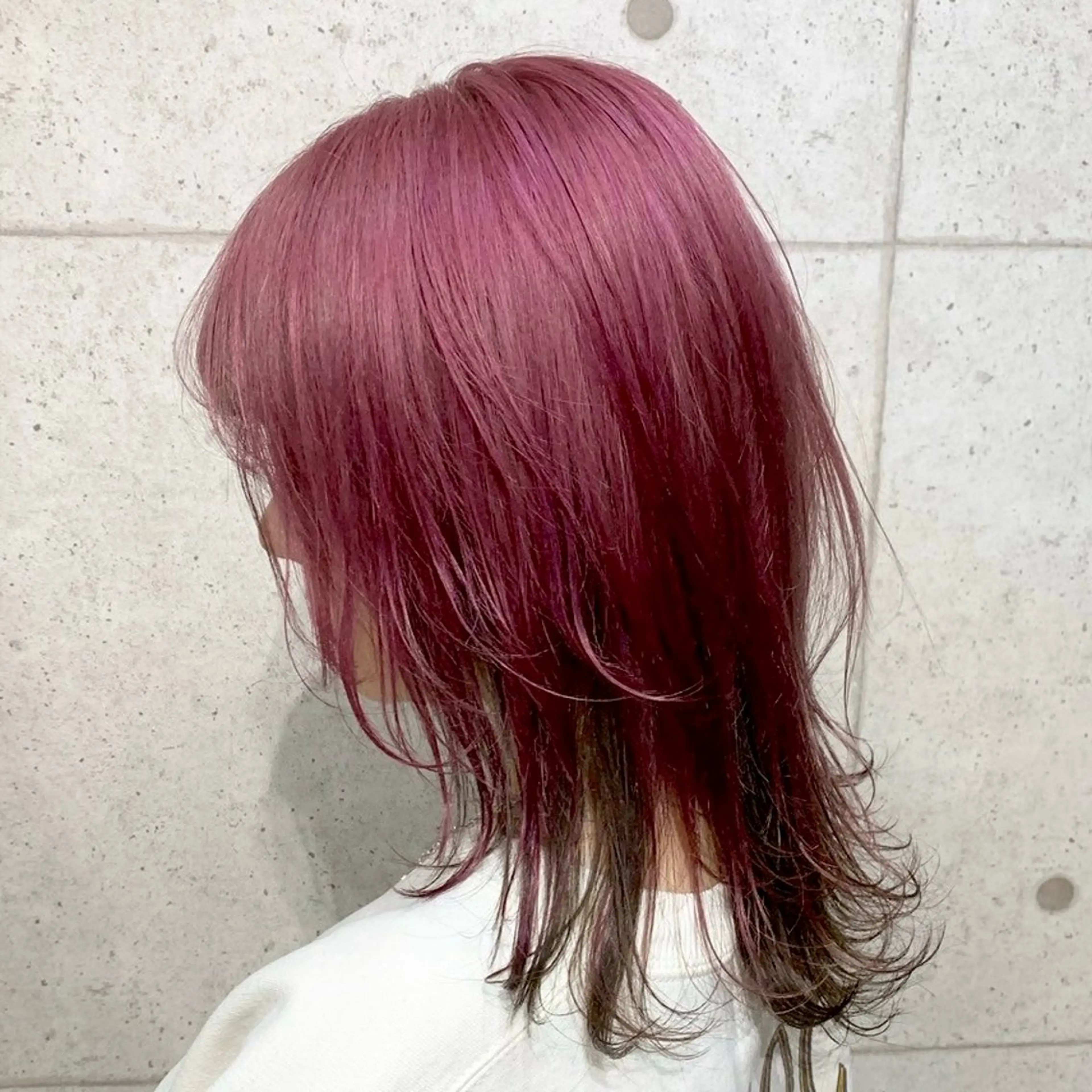 ミディアム カラー ヘアカラー いろあそび 八王子所属・きぃちゃん/八王子 /ハイトーンカラーのヘアスタイル
