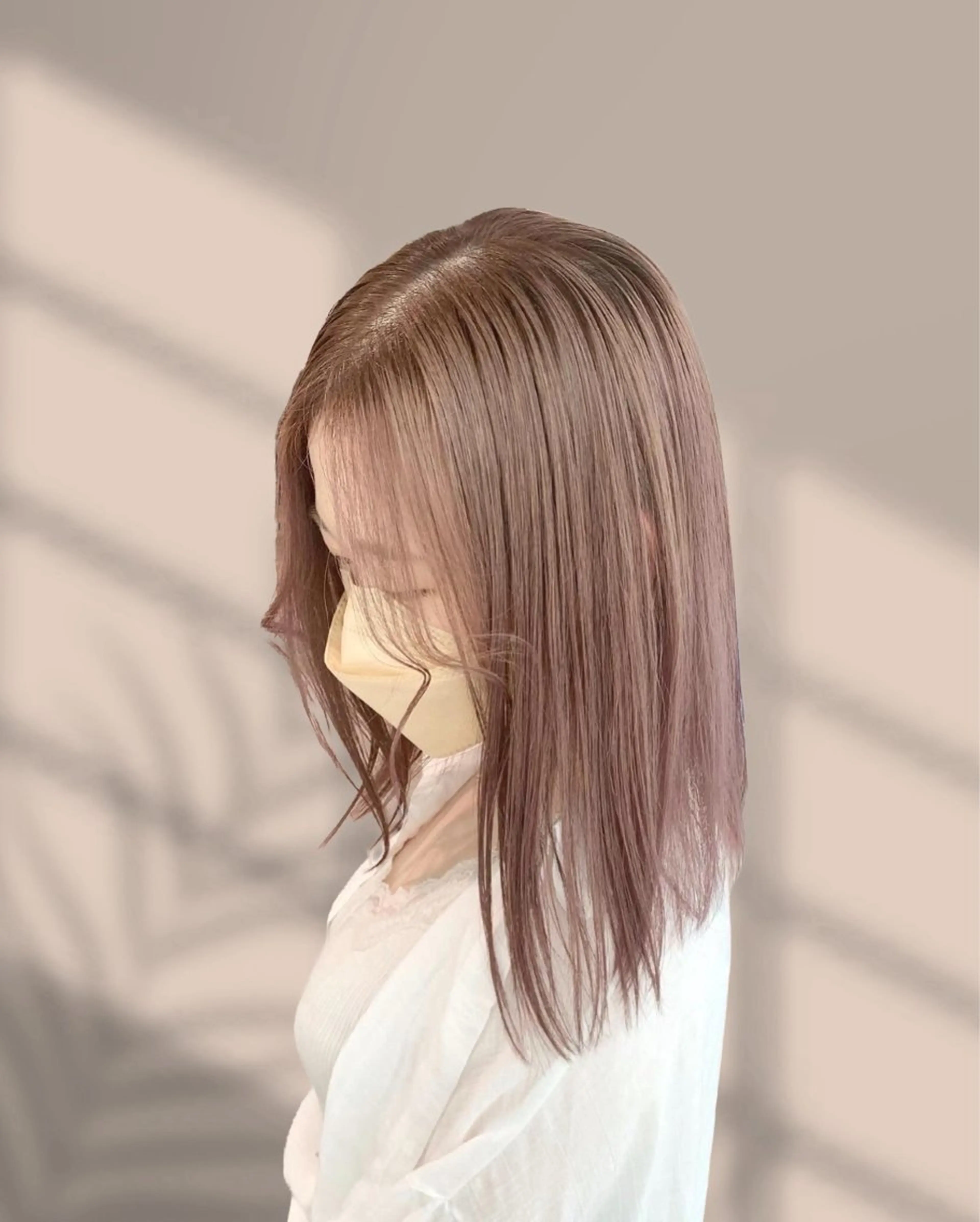 ミディアム カラー ヘアカラー トリートメント ヘアセット くすみミルクティー／ ブラウン🪡TOWAのヘアスタイル