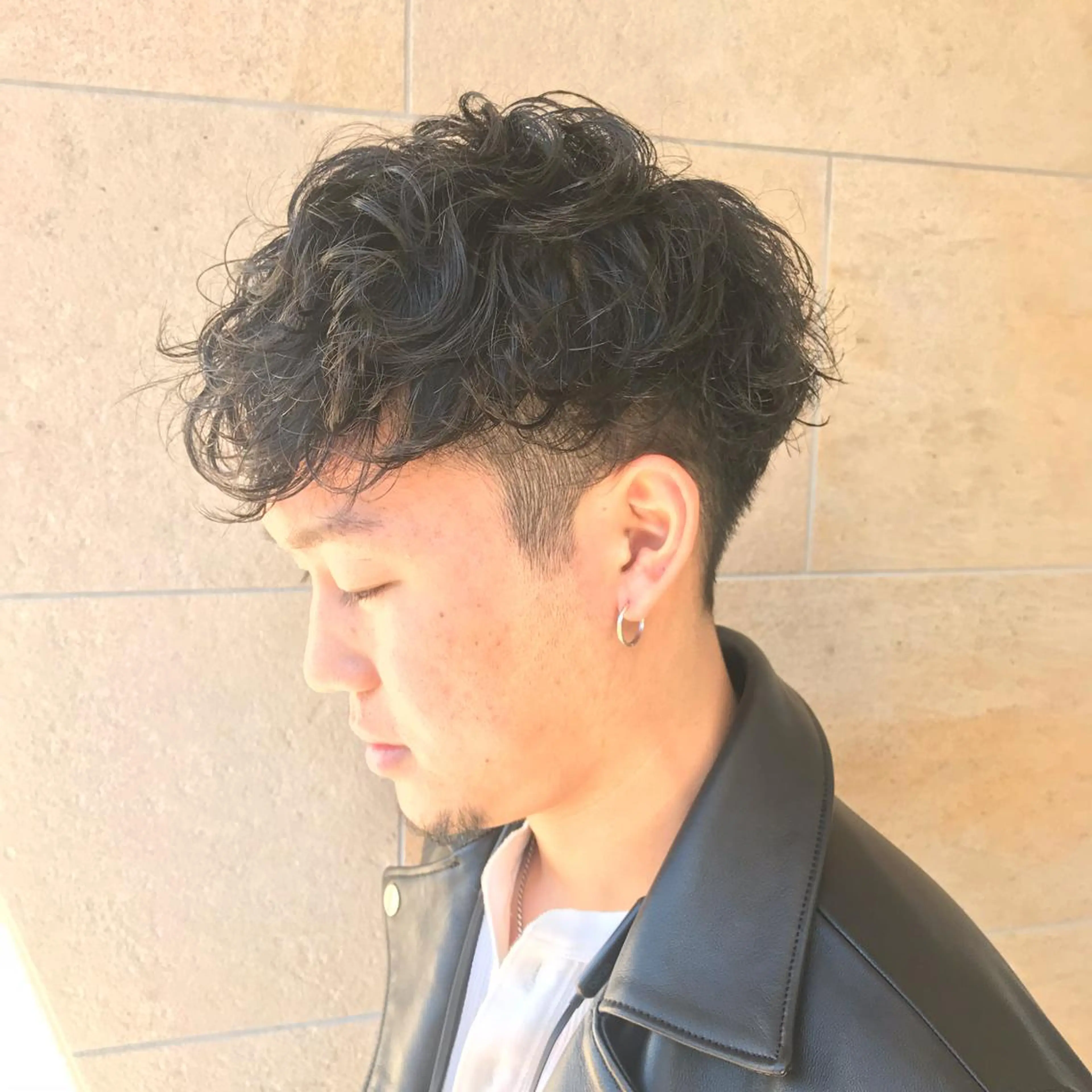 ショート パーマ メンズ マッシュ カット Vir by browのヘアスタイル