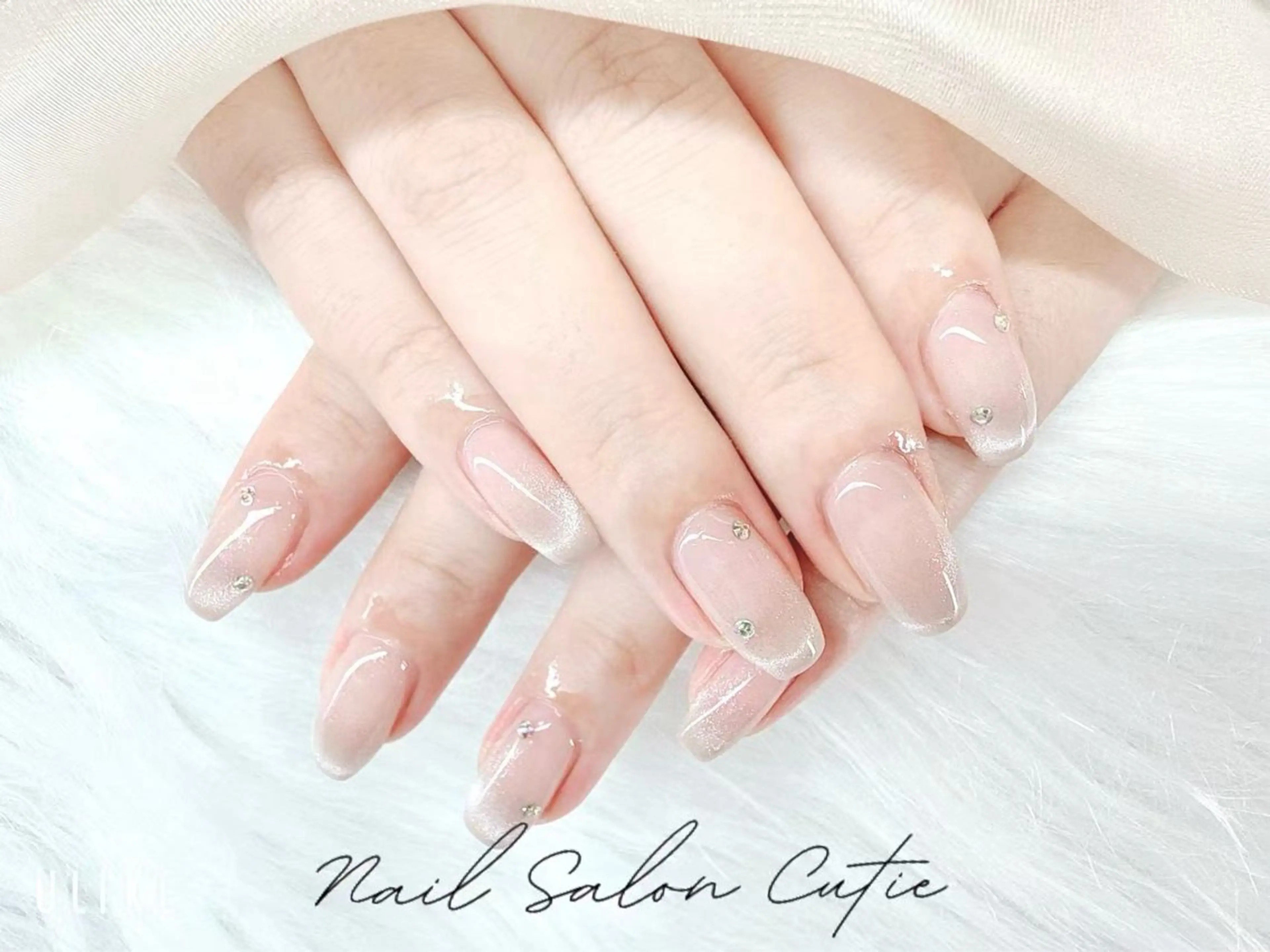 ネイル フットネイル ジェルネイル ハート 韓国ネイル マグネットネイル ハンドネイル ハンドケア 池袋東口cutie 爪形成ワンホンネイルのネイルデザイン