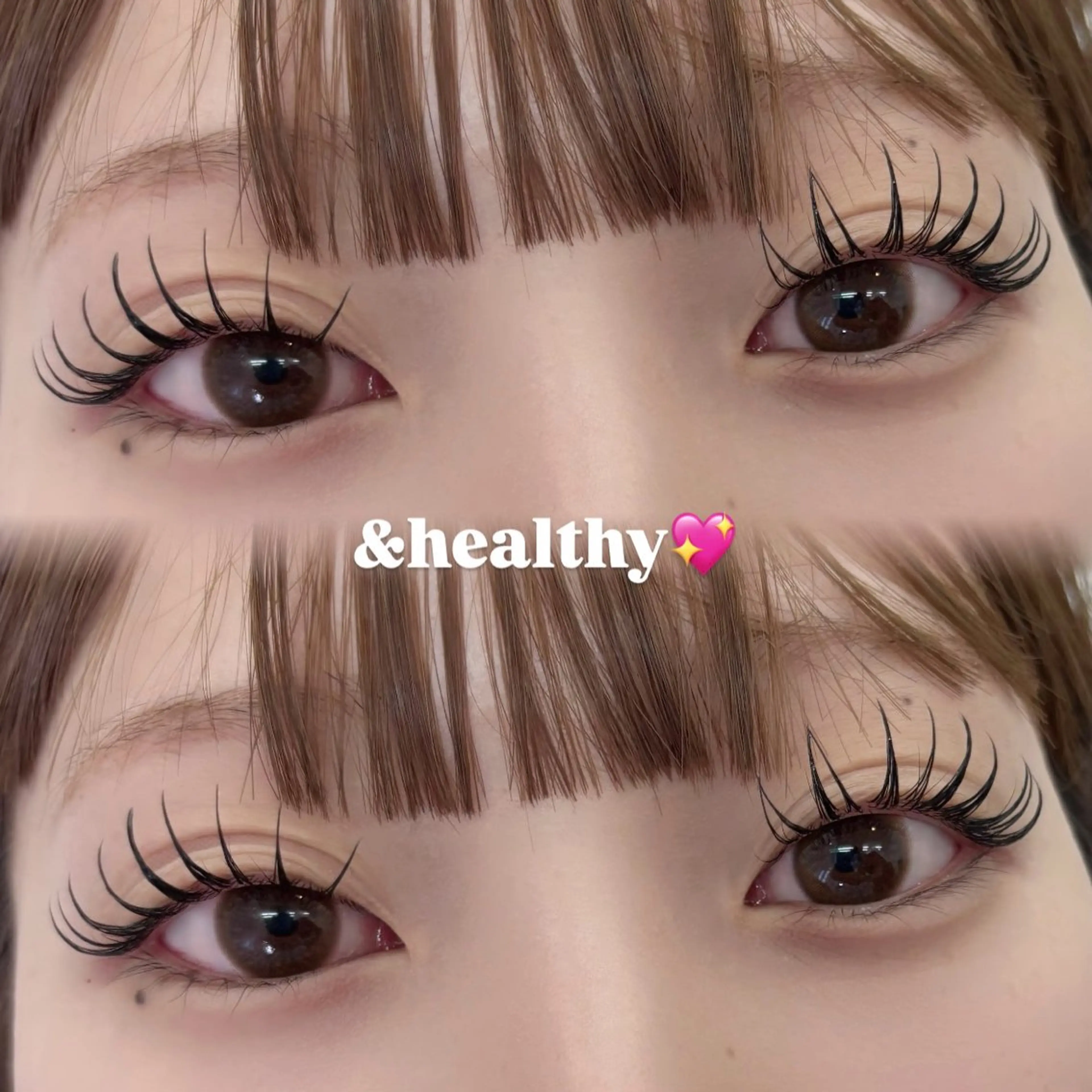 💖&healthyアンドヘルシー フラットラッシュ100~120本＆まつ毛パーマ /マツエク/大宮の写真