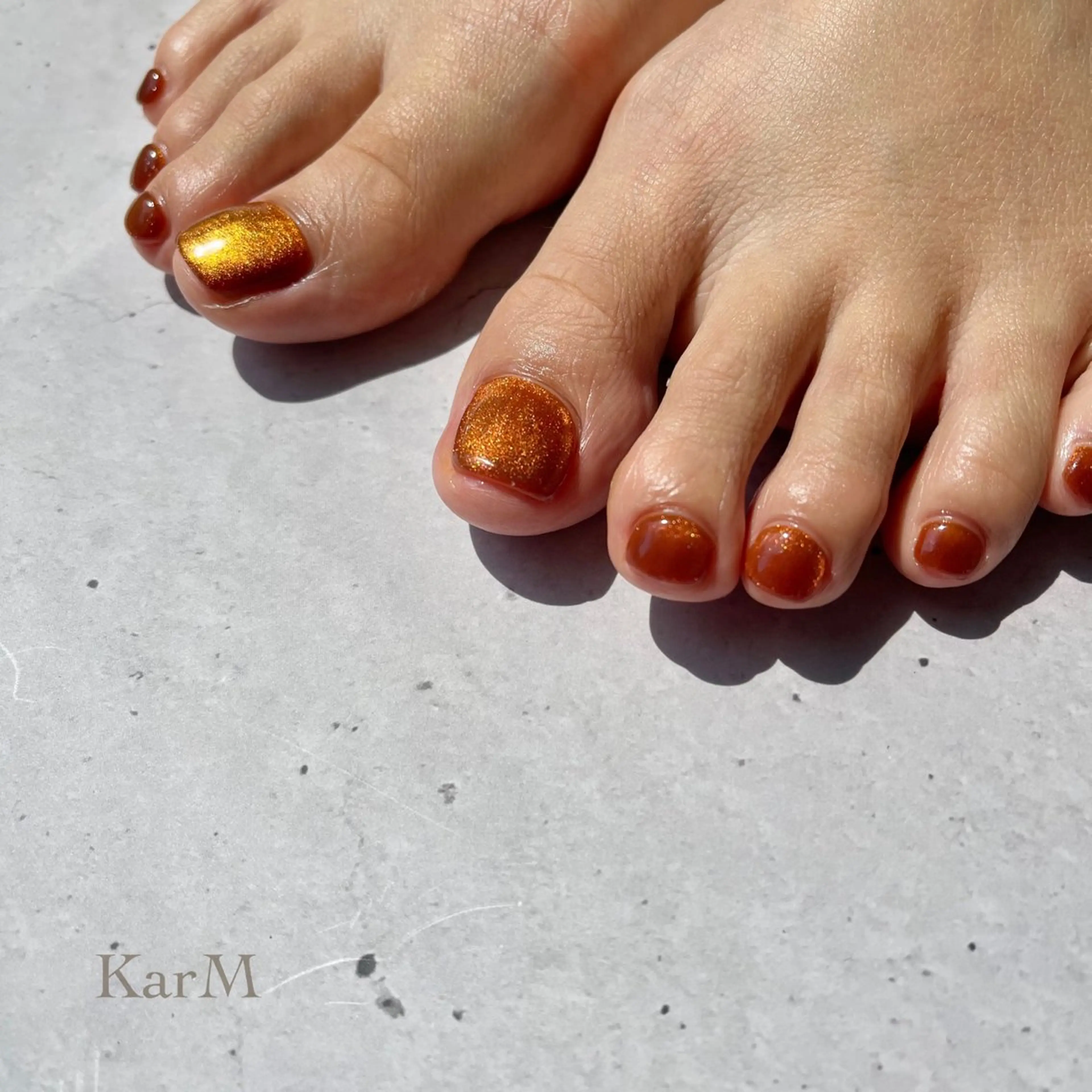 ネイル オーロラネイル チークネイル フットネイル フレンチネイル 氷ネイル・うるうるネイル ハンドネイル フットネイル ogino karinのネイルデザイン